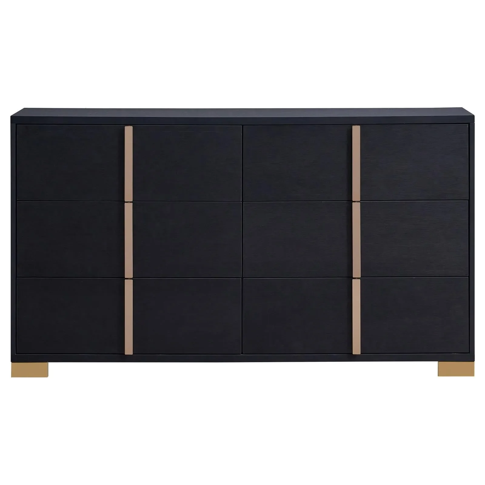 Marceline Black 4-Piece Queen Bedroom Set with LED Headboard - Image 9