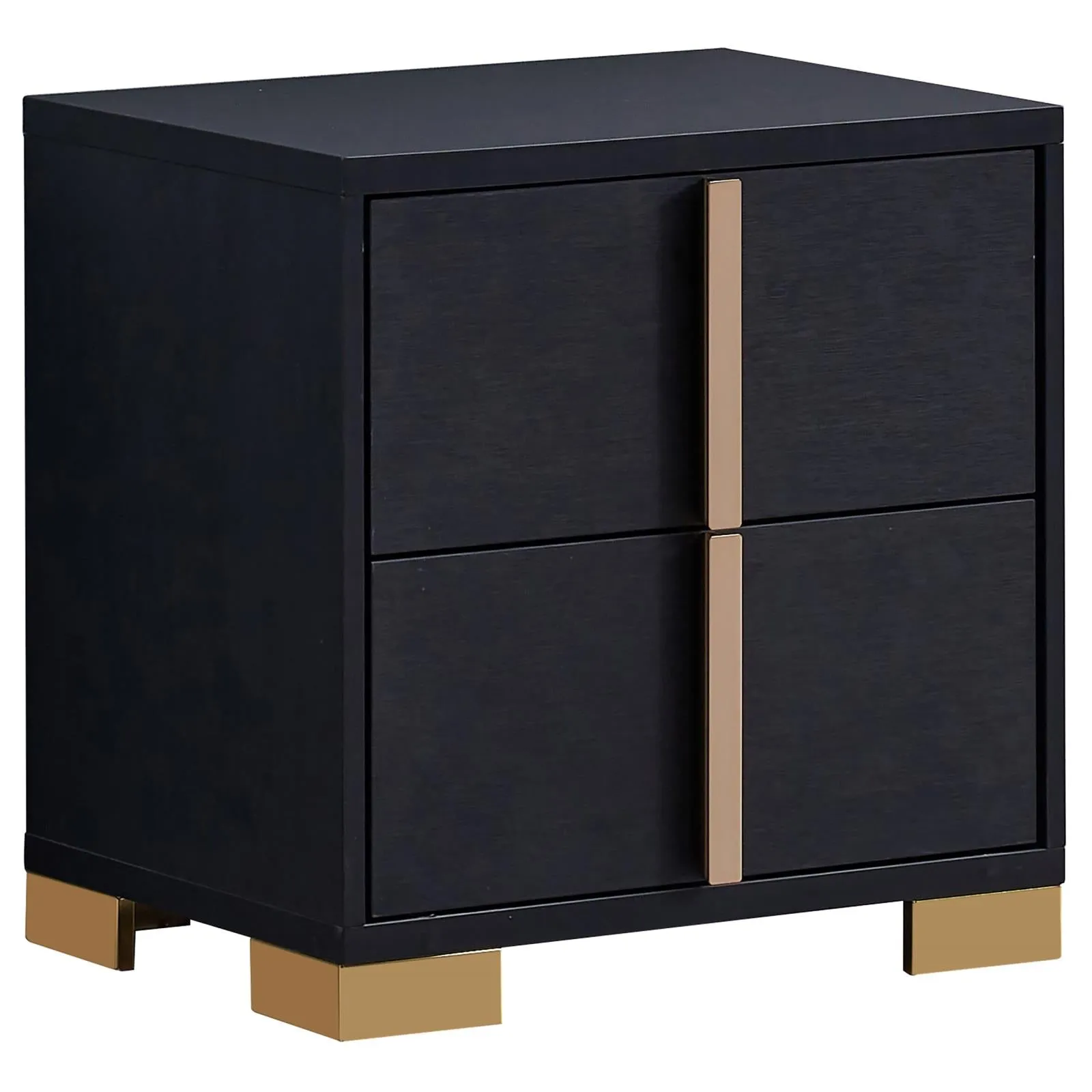 Marceline Black 5-Piece Queen Bedroom Set with LED Headboard - Image 4