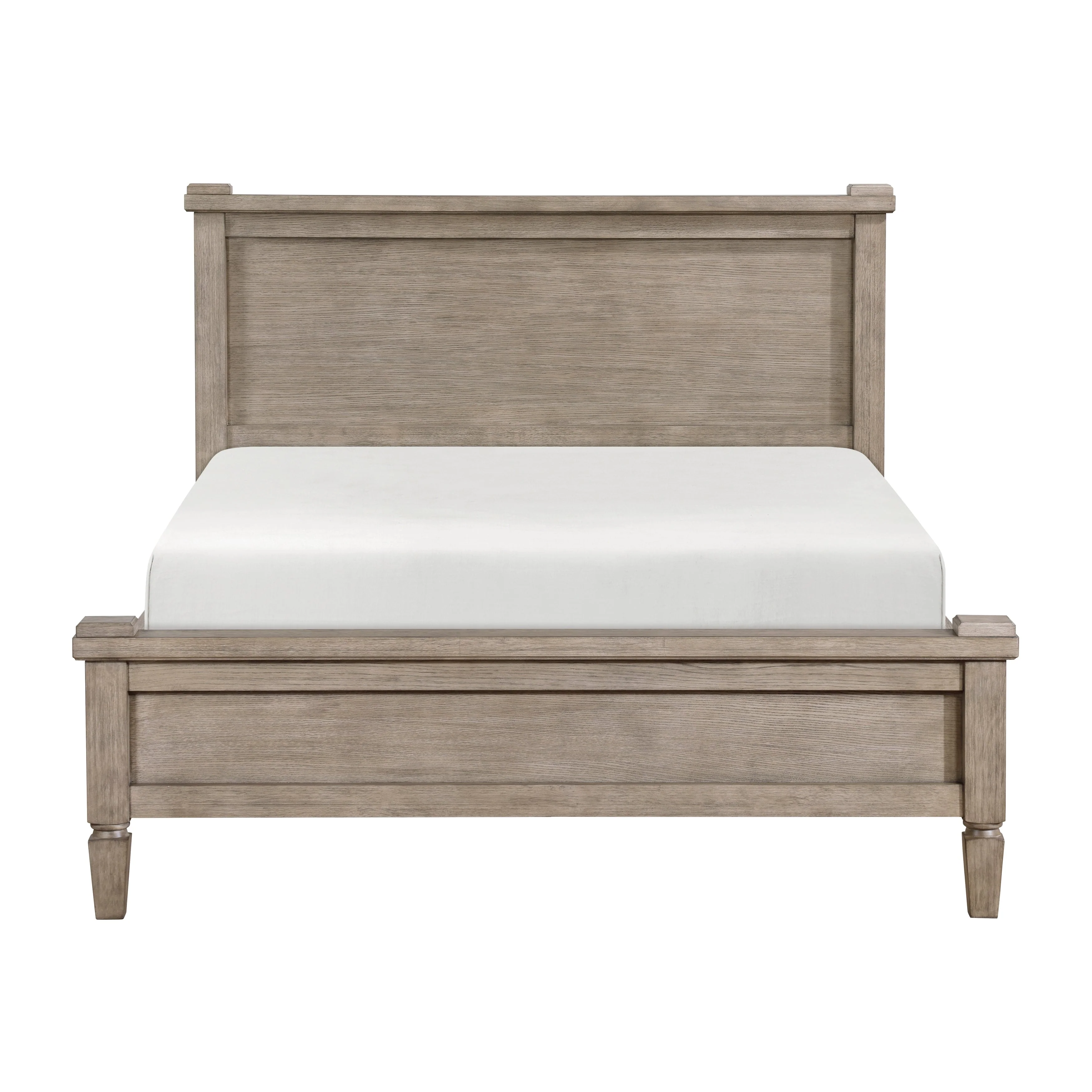 Marceline Gray Oak California King Canopy Platform Bed - Image 4