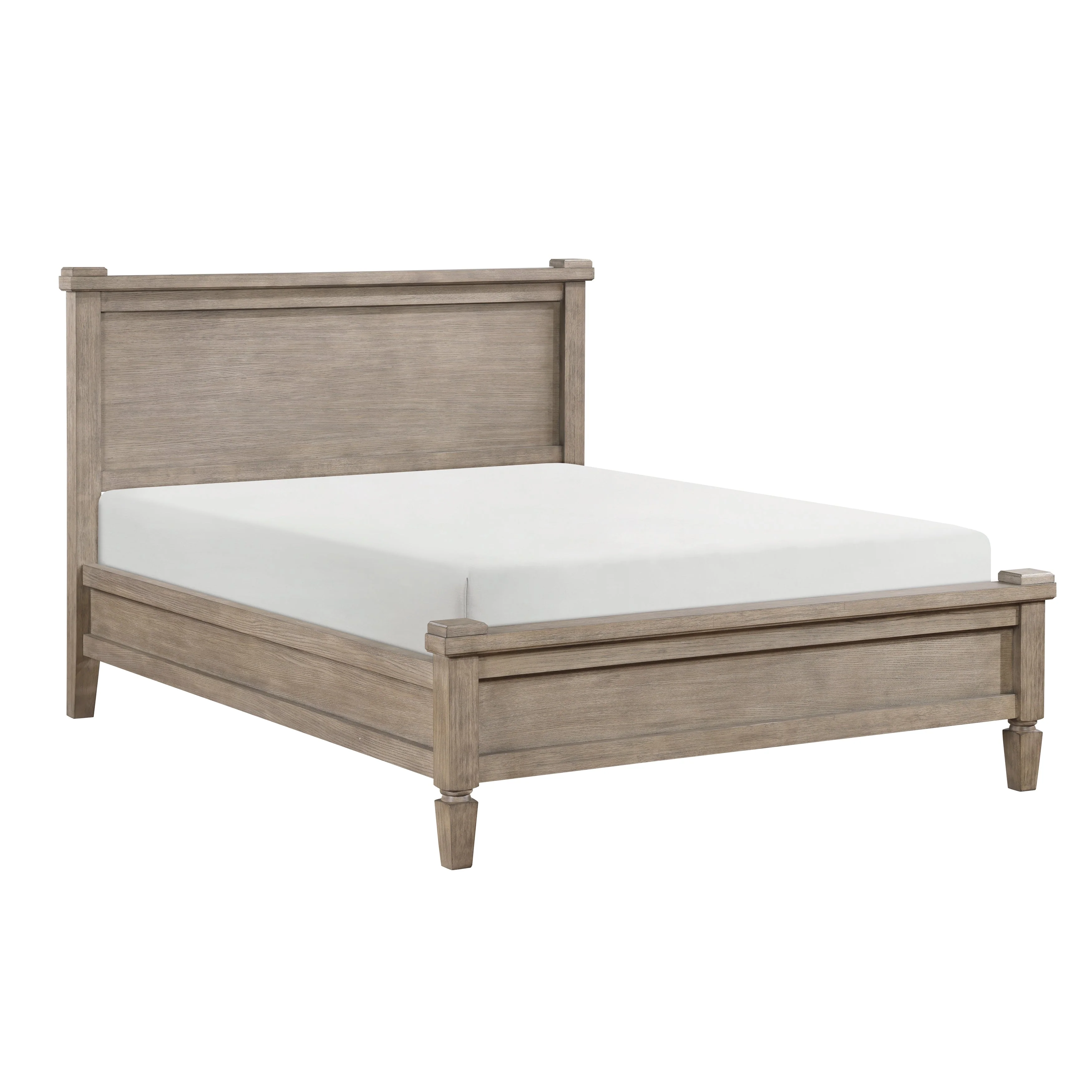 Marceline Gray Oak California King Canopy Platform Bed - Image 5