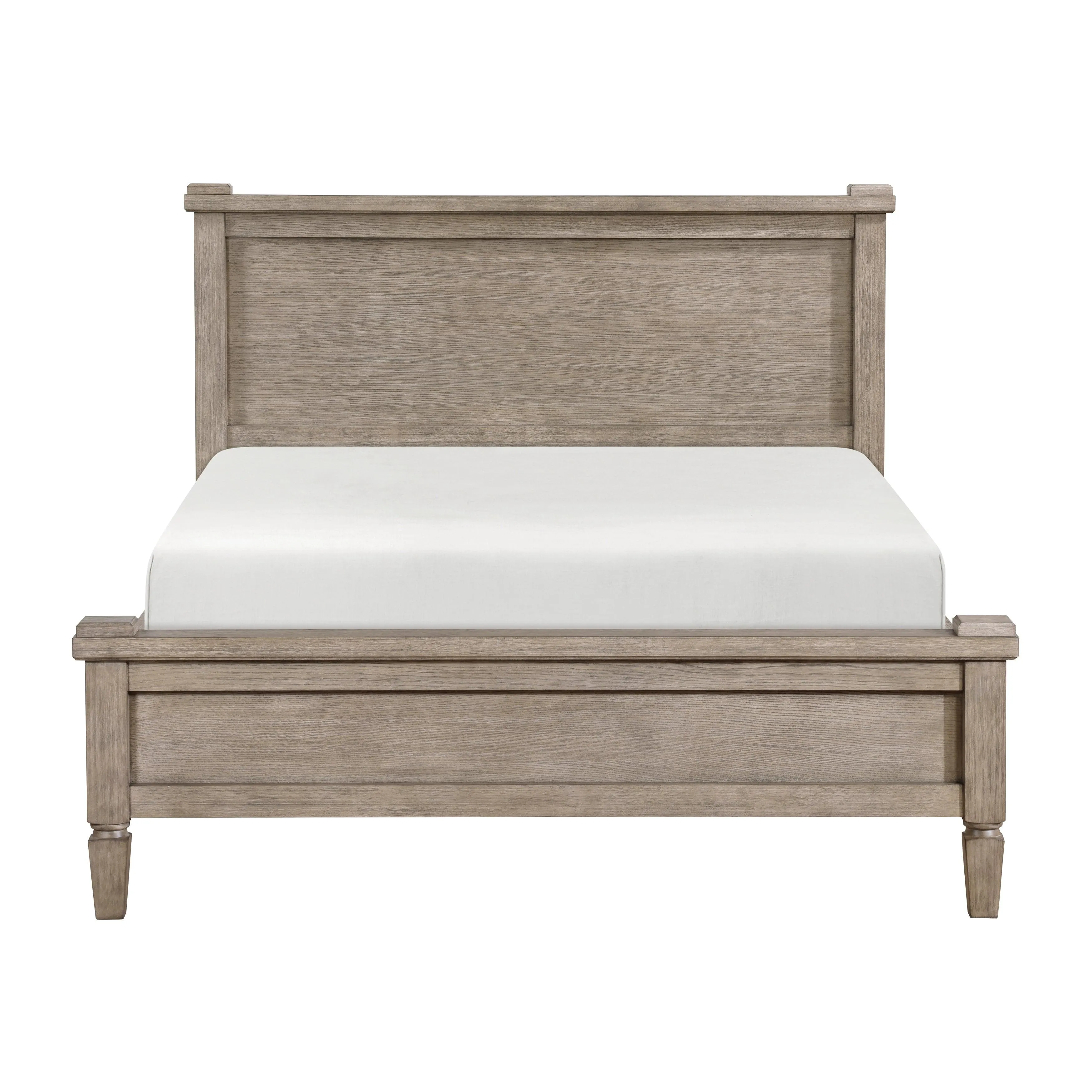 Marceline Gray Oak Eastern King Canopy Platform Bed - Image 4