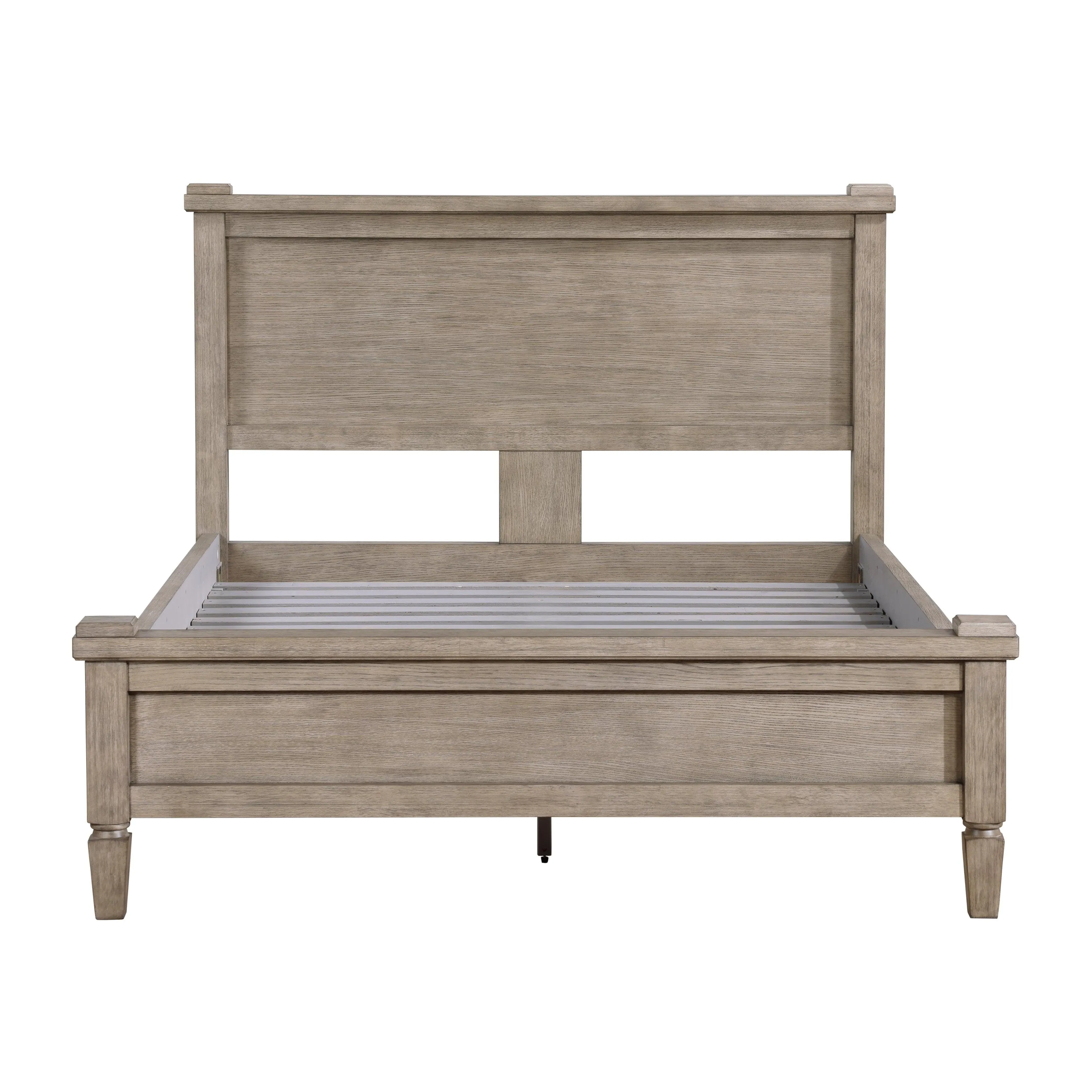 Marceline Gray Oak Eastern King Canopy Platform Bed - Image 6