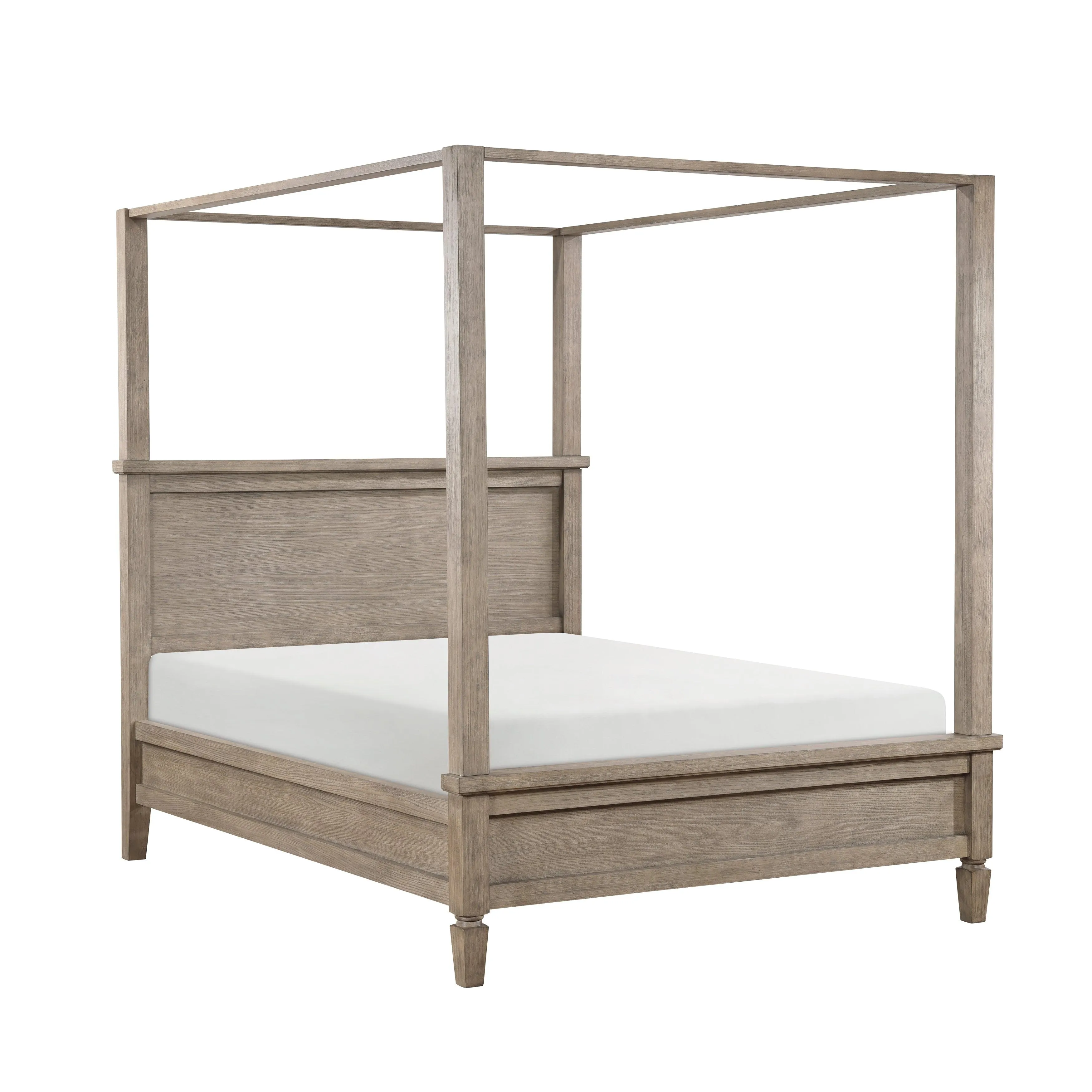 Marceline Gray Oak Queen Platform Bed - Image 15