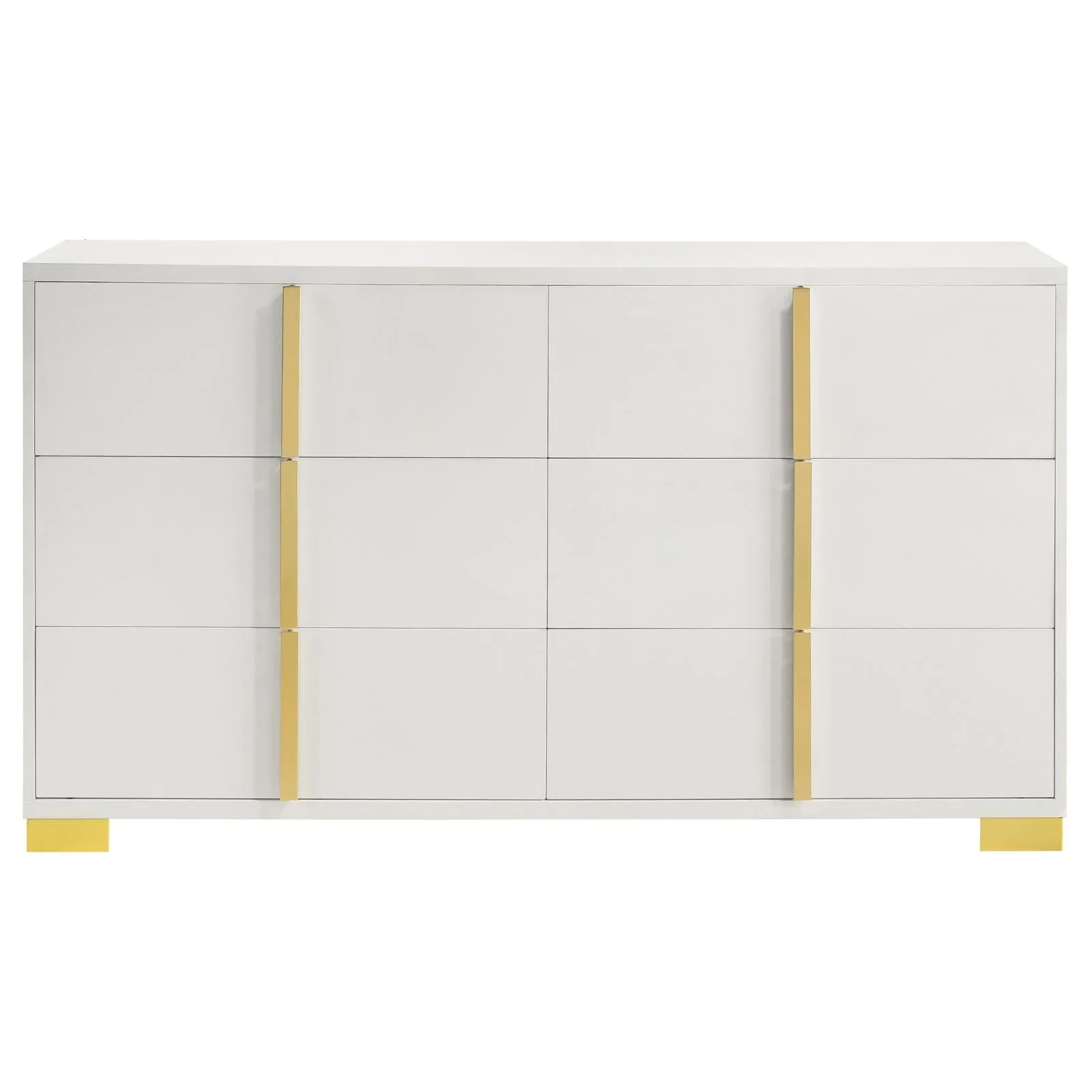 Marceline White 5-Piece Queen Bedroom Set with LED Headboard - Image 10