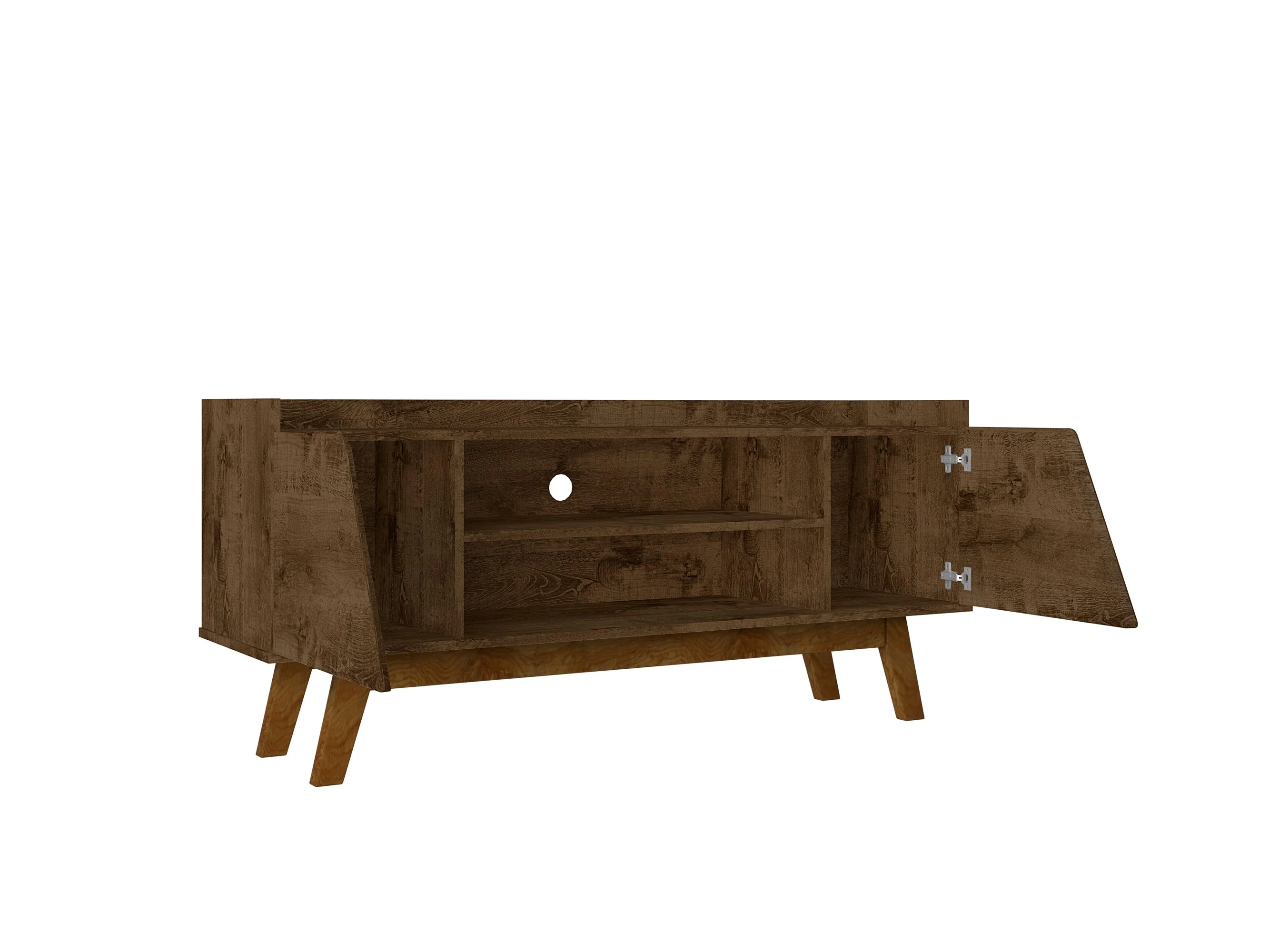 Marcus 53.14 TV Stand in Rustic Brown - Image 5
