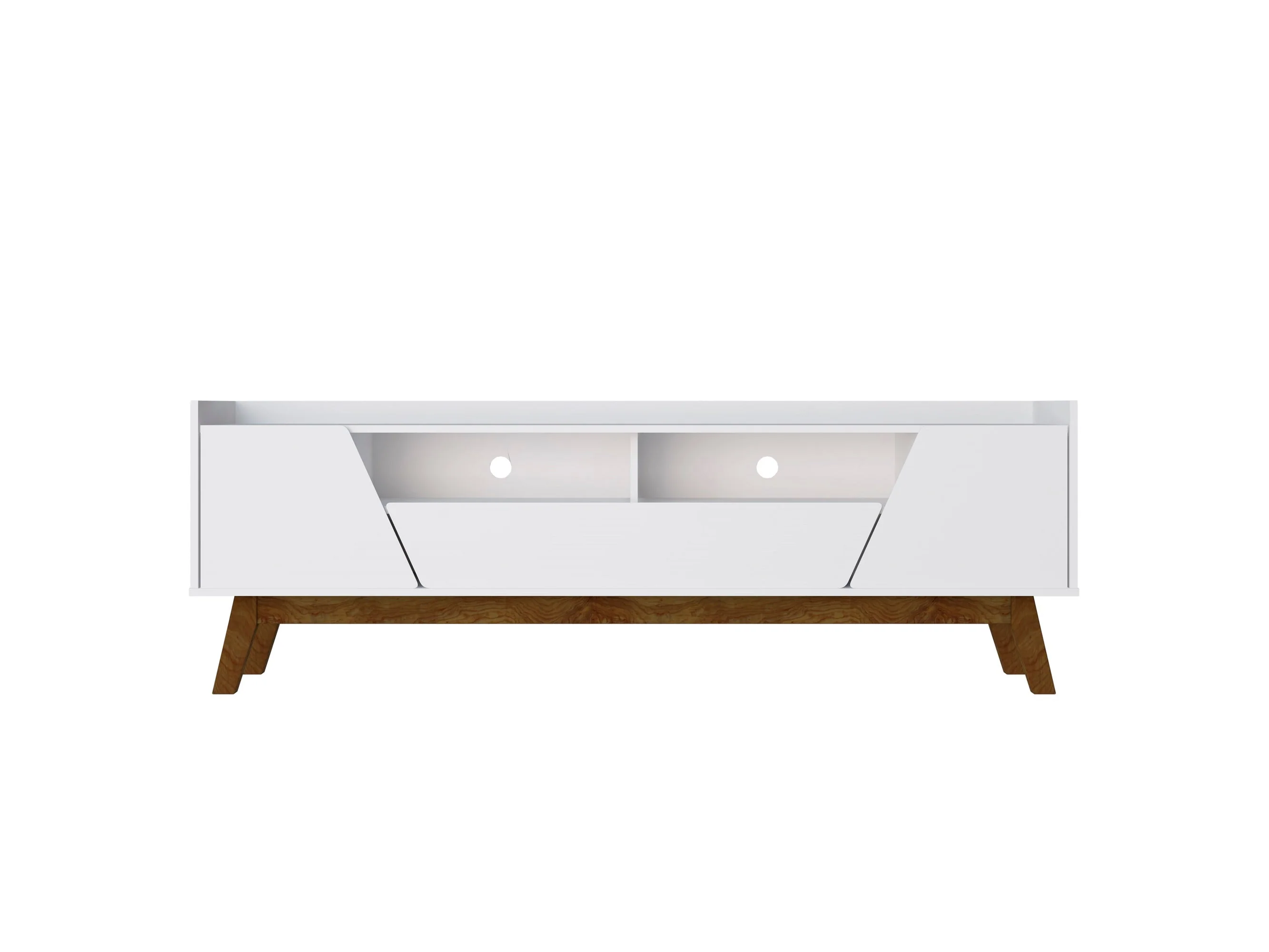 Marcus 70.86 TV Stand in White