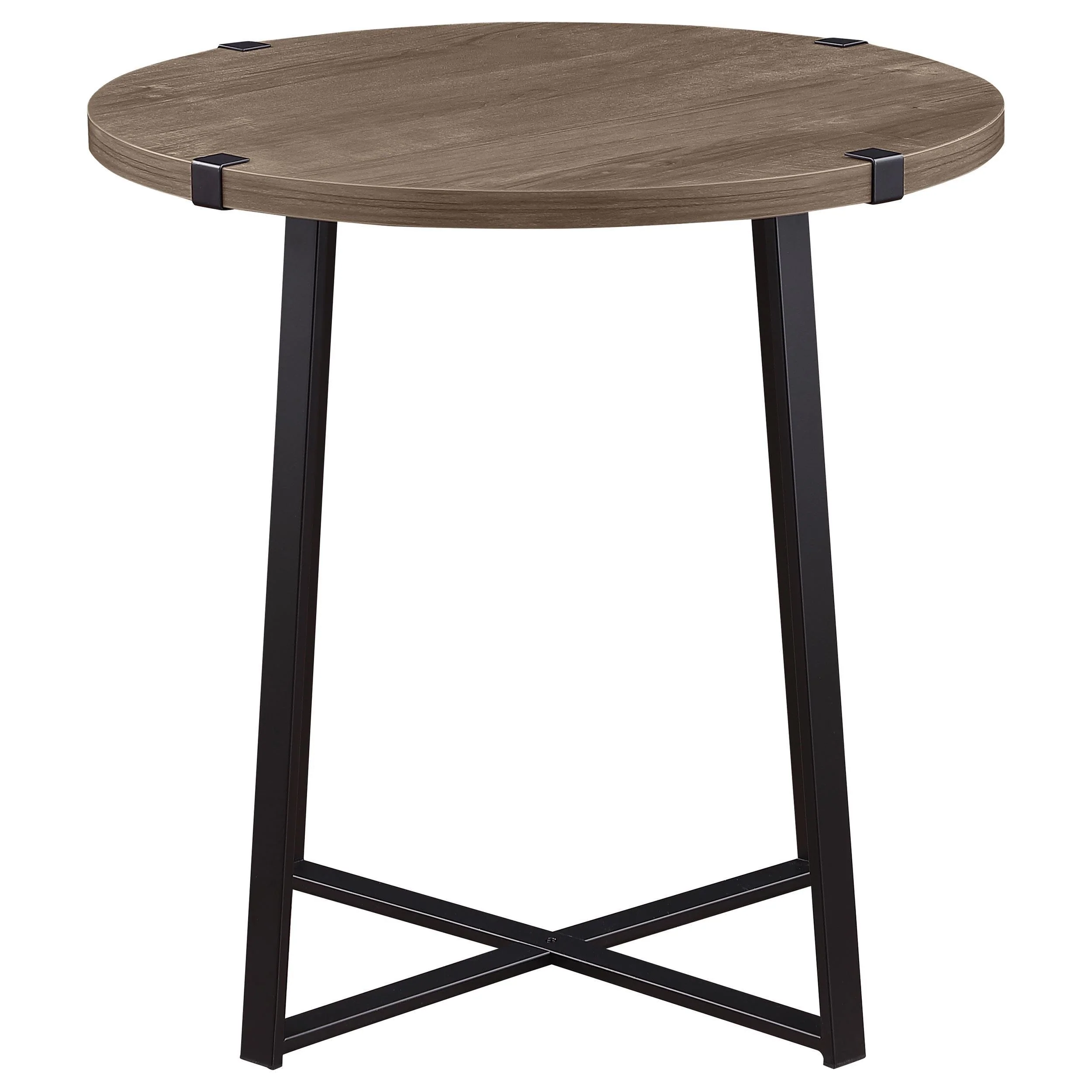 Marcus Gray Round Engineered Wood Side End Table - Image 3