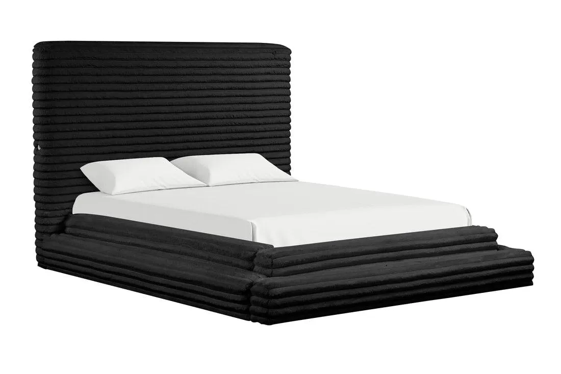 Mariah Black Queen Platform Bed - Image 3