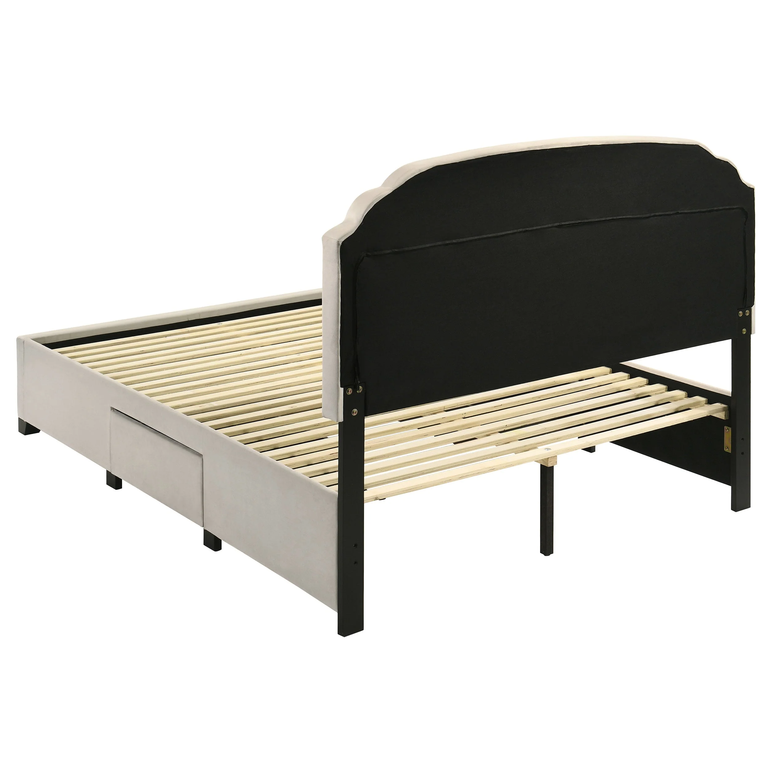 Marianna Cream 4-drawer Upholstered Queen Storage Bed - Image 9