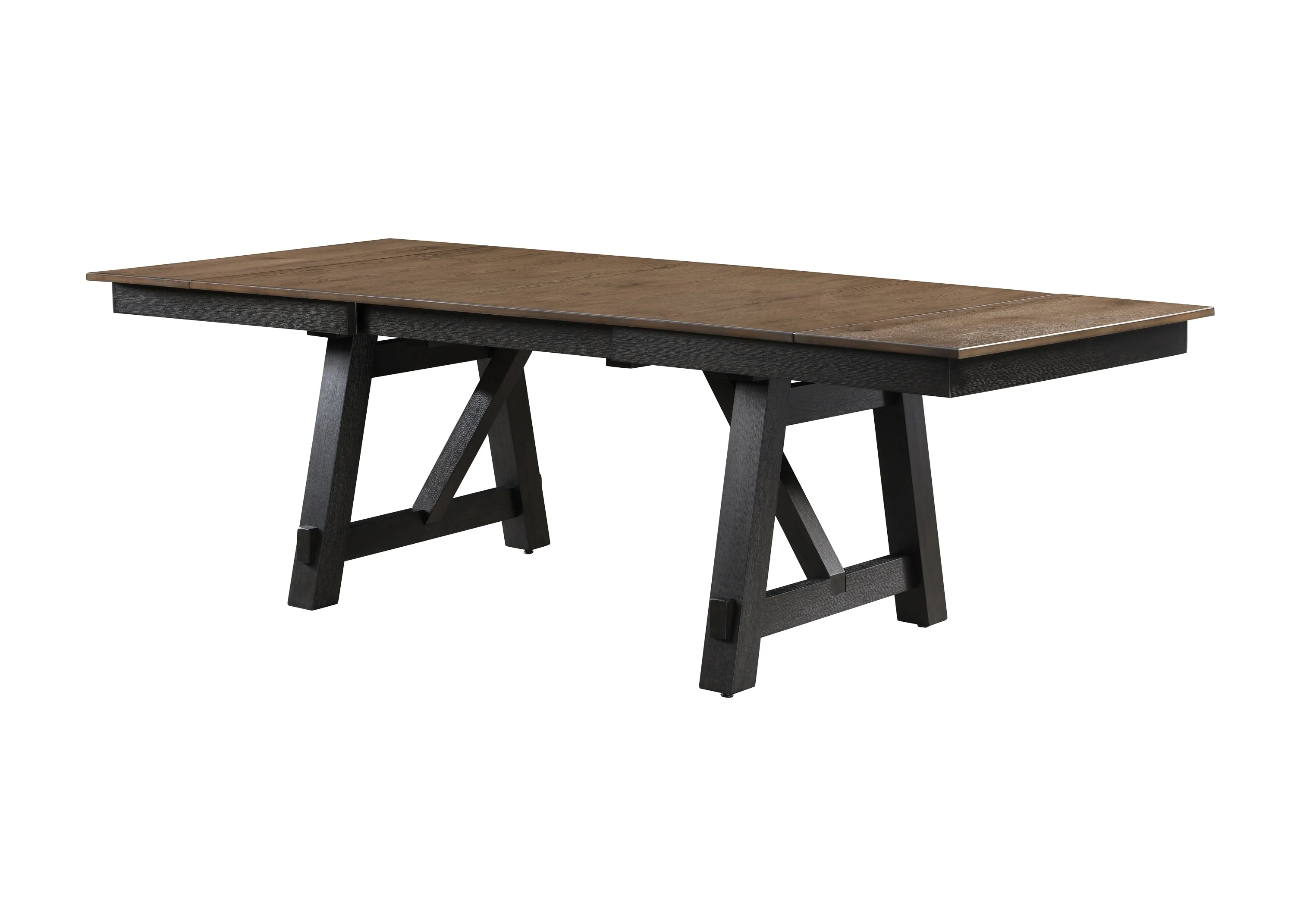 Maribelle Wheat Charcoal Extendable Dining Table - Image 2