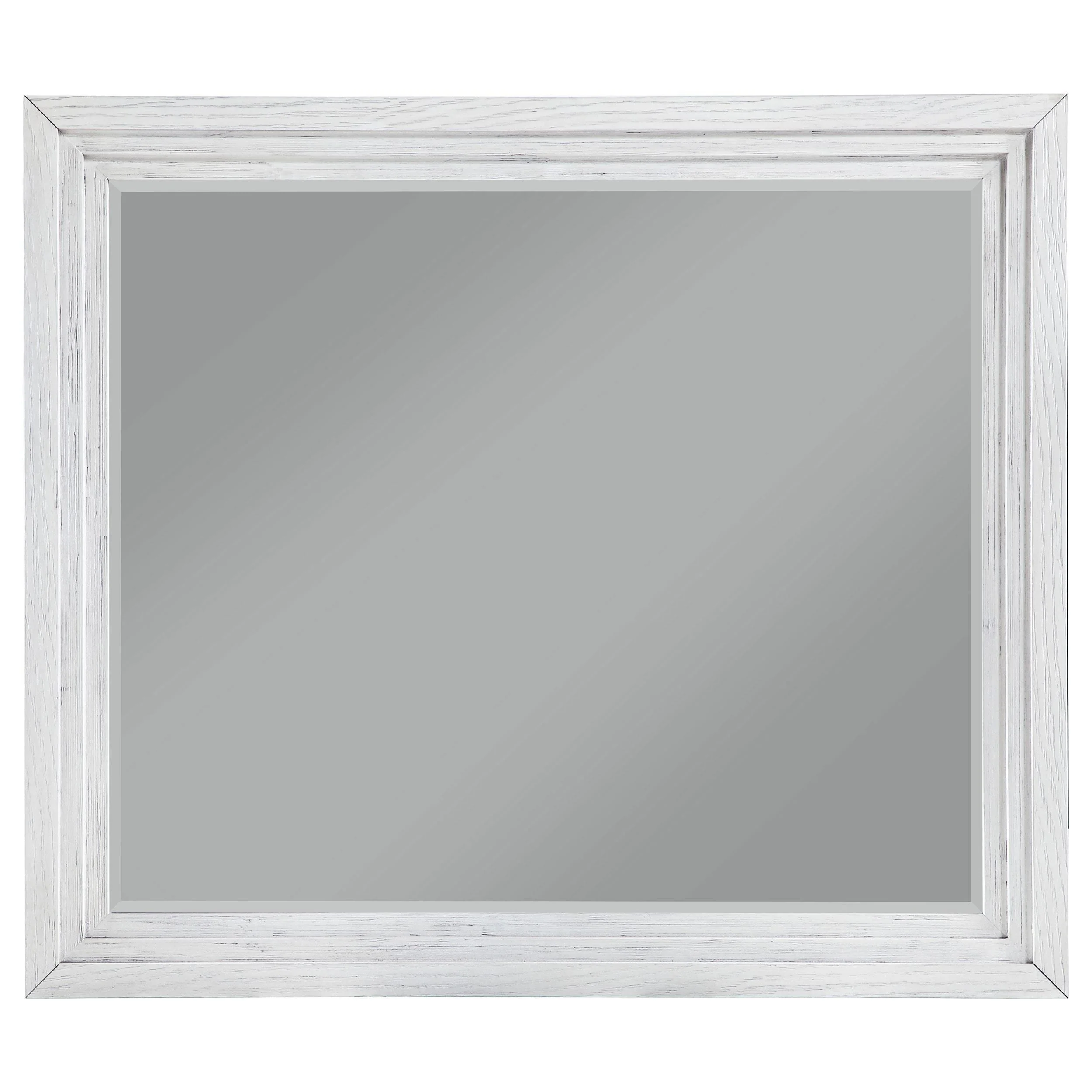 Marielle Distressed White Dresser Mirror - Image 2