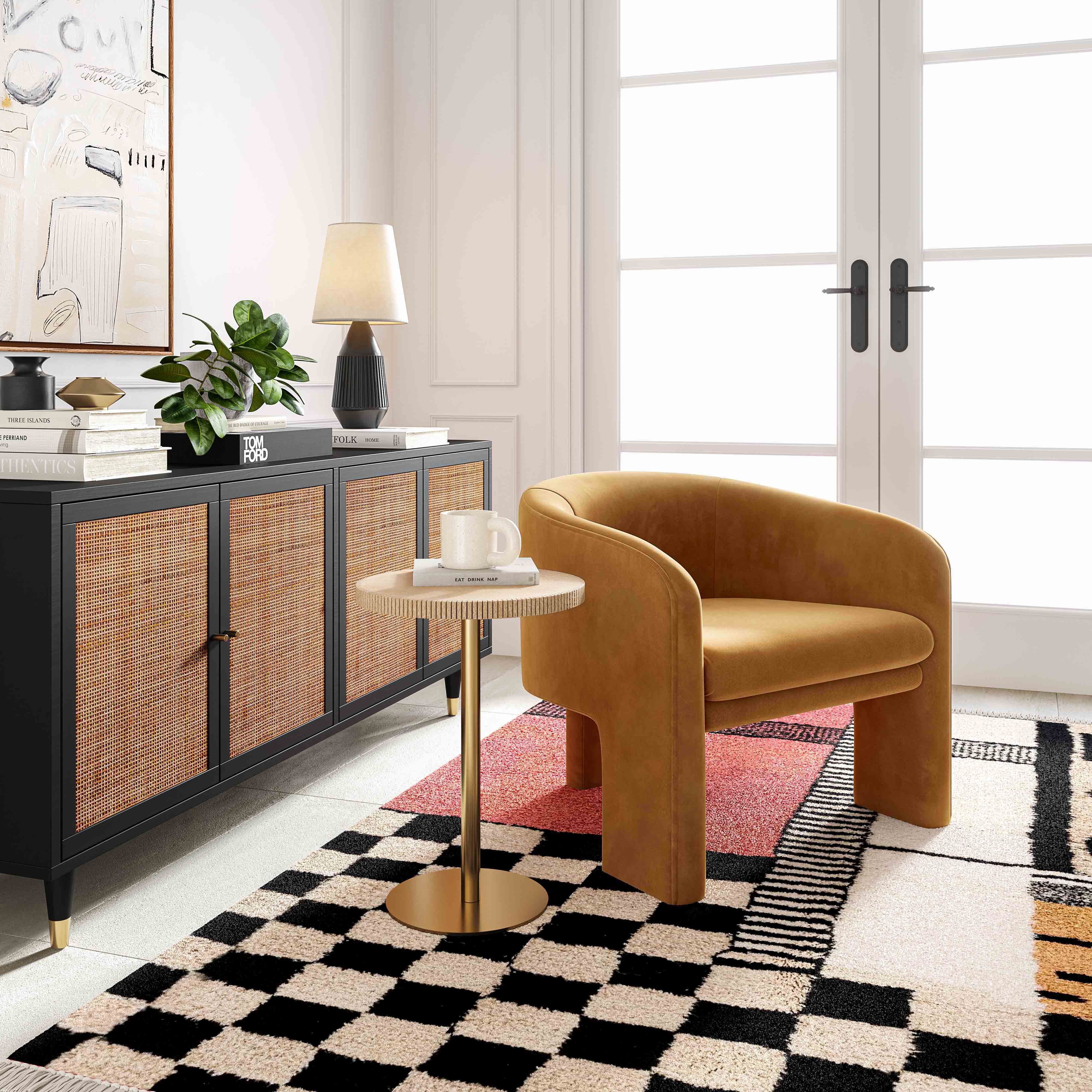 Marla Velvet Accent Chair - Image 2