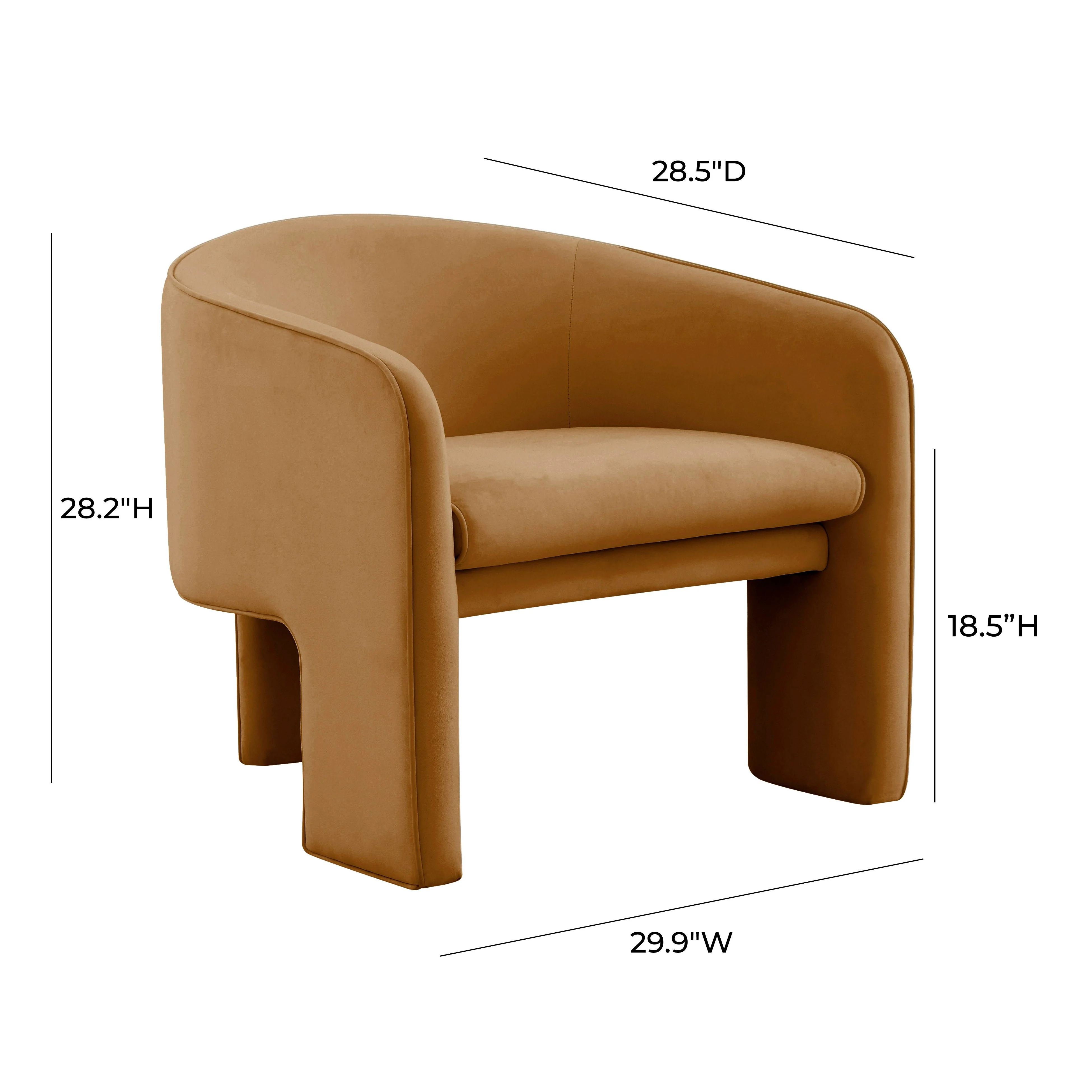 Marla Velvet Accent Chair - Image 6