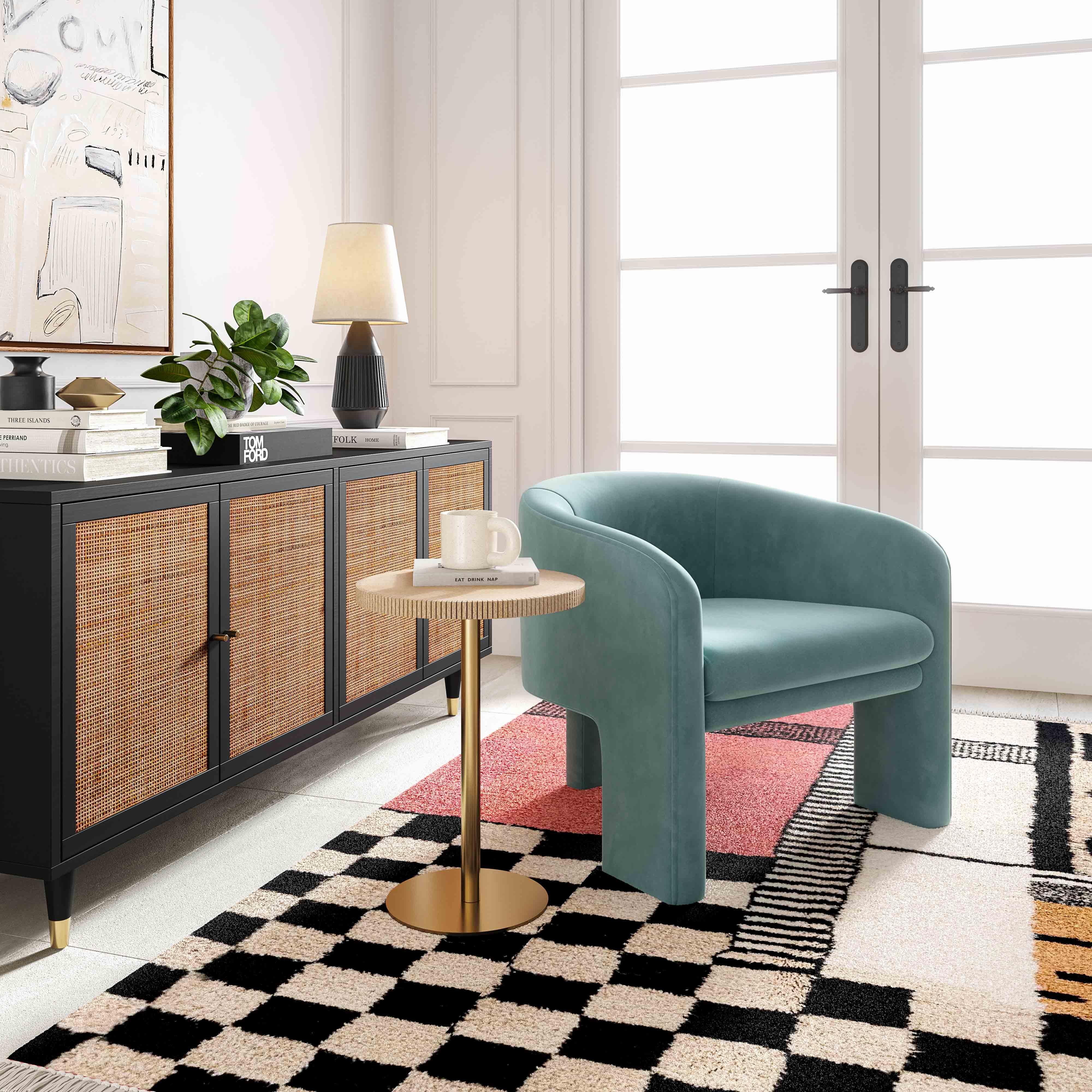 Marla Velvet Accent Chair - Image 8
