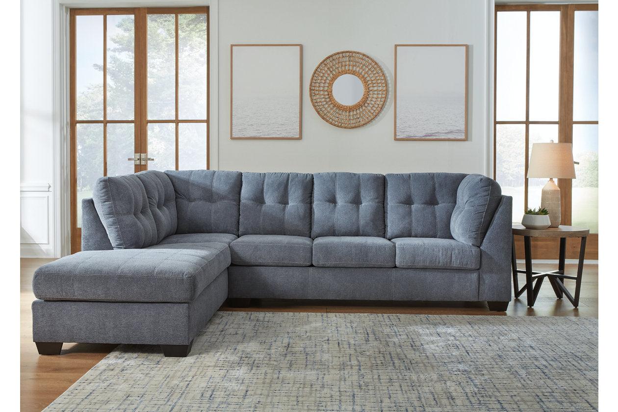 Marleton Denim 2-Piece Sectional with LAF Chaise - Image 2