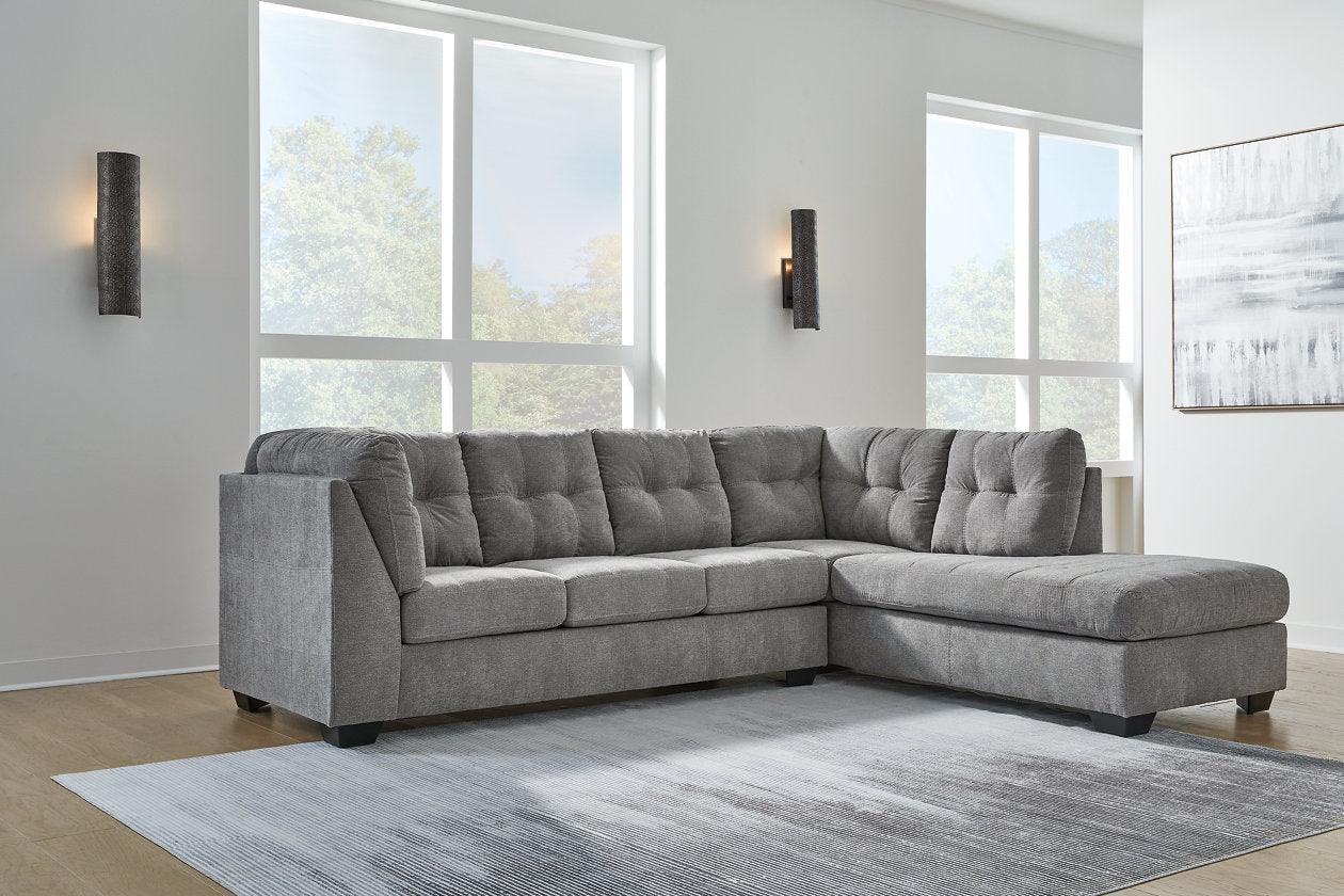 Marleton Gray 2-Piece Sectional with RAF Chaise