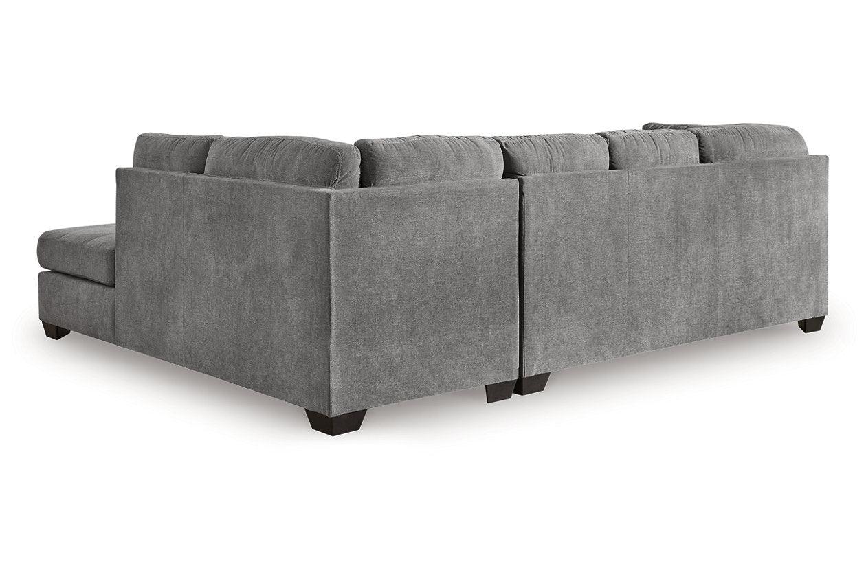 Marleton Gray 2-Piece Sectional with RAF Chaise - Image 3