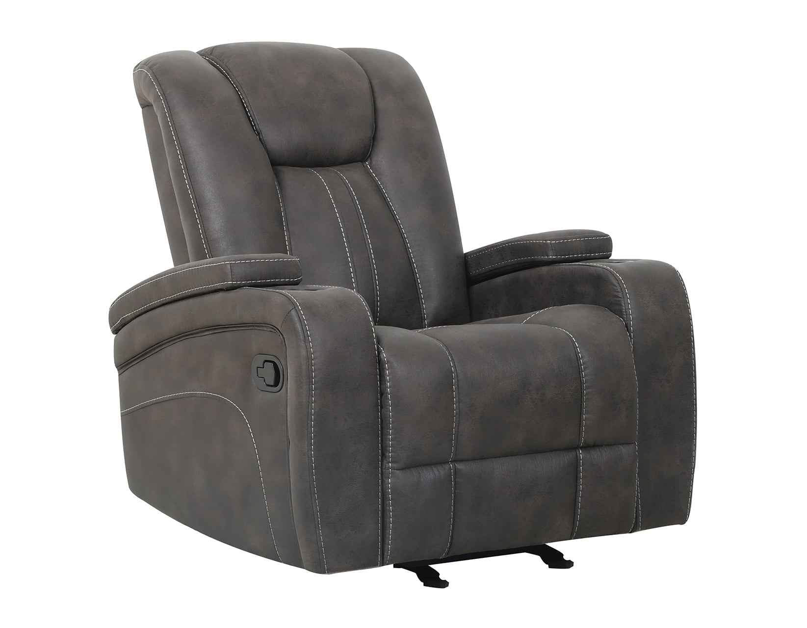 Marlow Charcoal Manual Recliner - Image 2