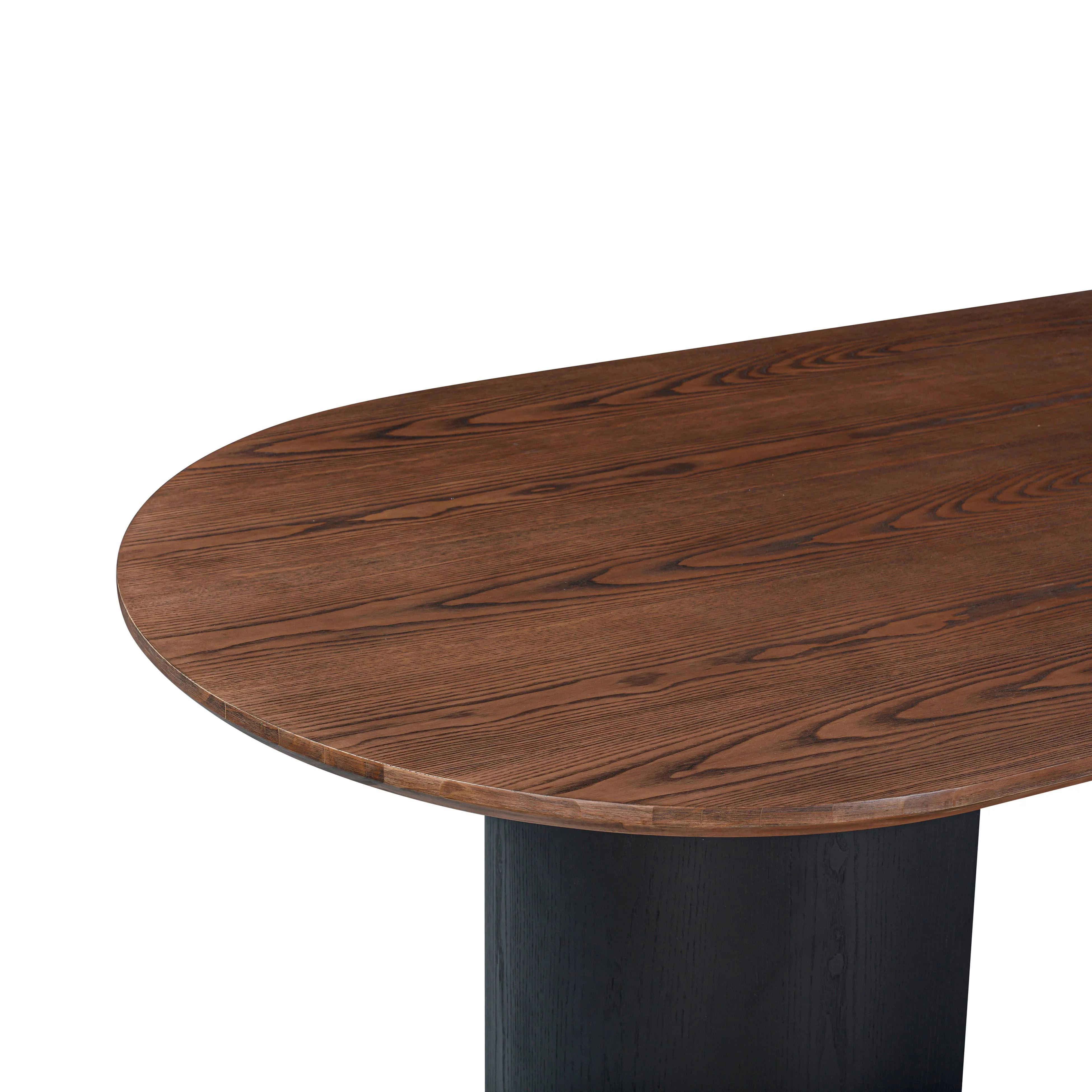 Marlow Wood 102" Oval Dining Table - Image 14