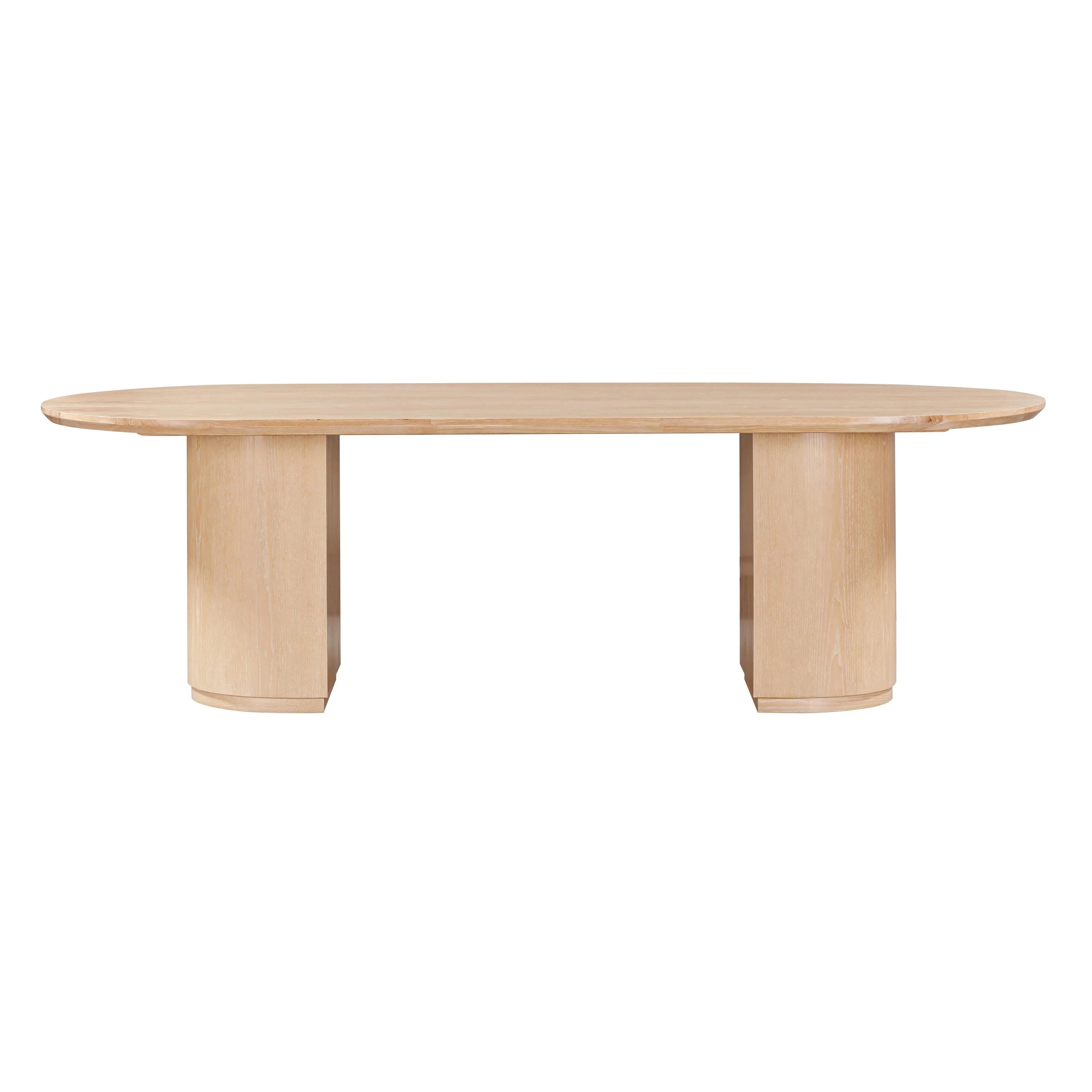 Marlow Wood 102" Oval Dining Table - Image 3