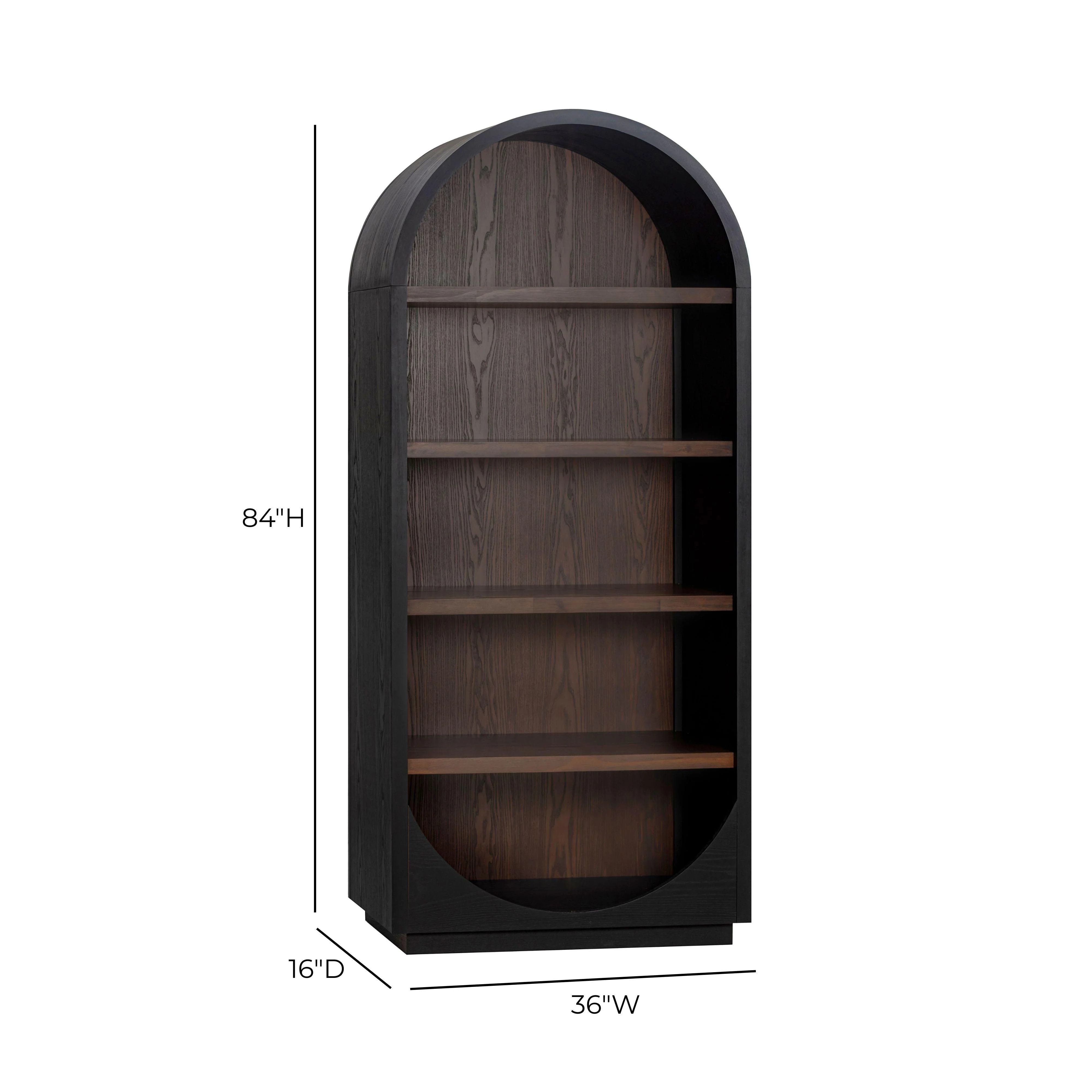 Marlow Wood Bookcase - Image 18
