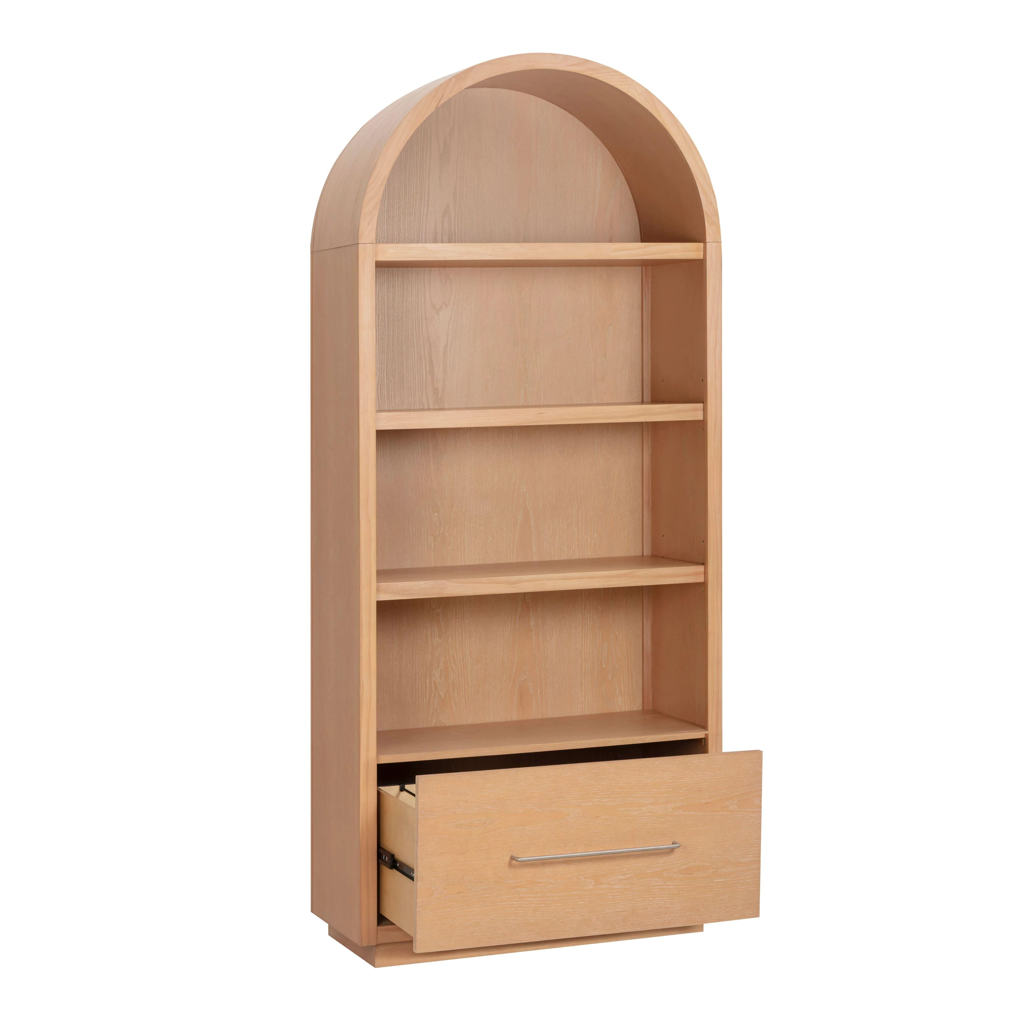 Marlow Wood Bookcase with File Drawer - Image 6