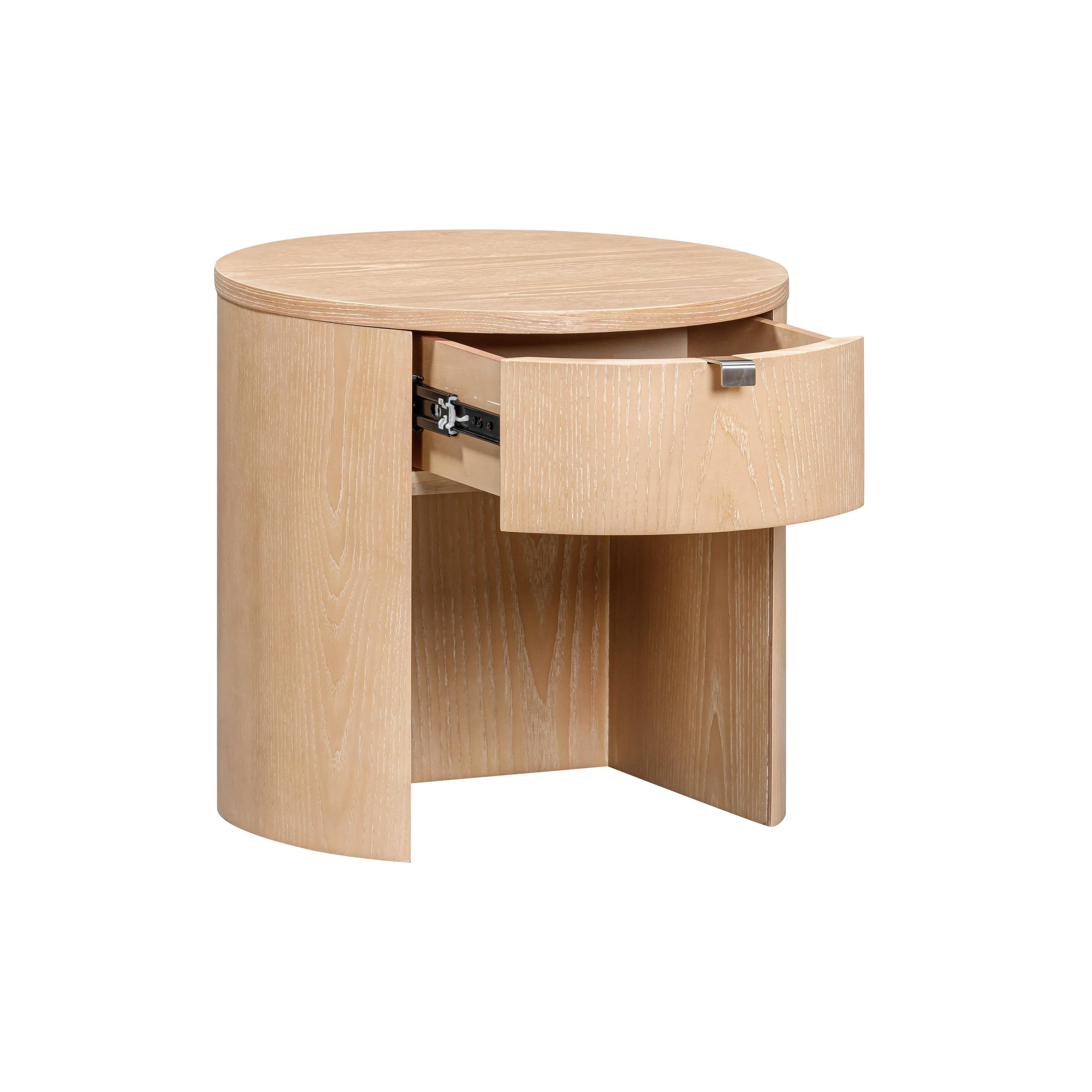 Marlow Wood Round Nightstand - Image 7