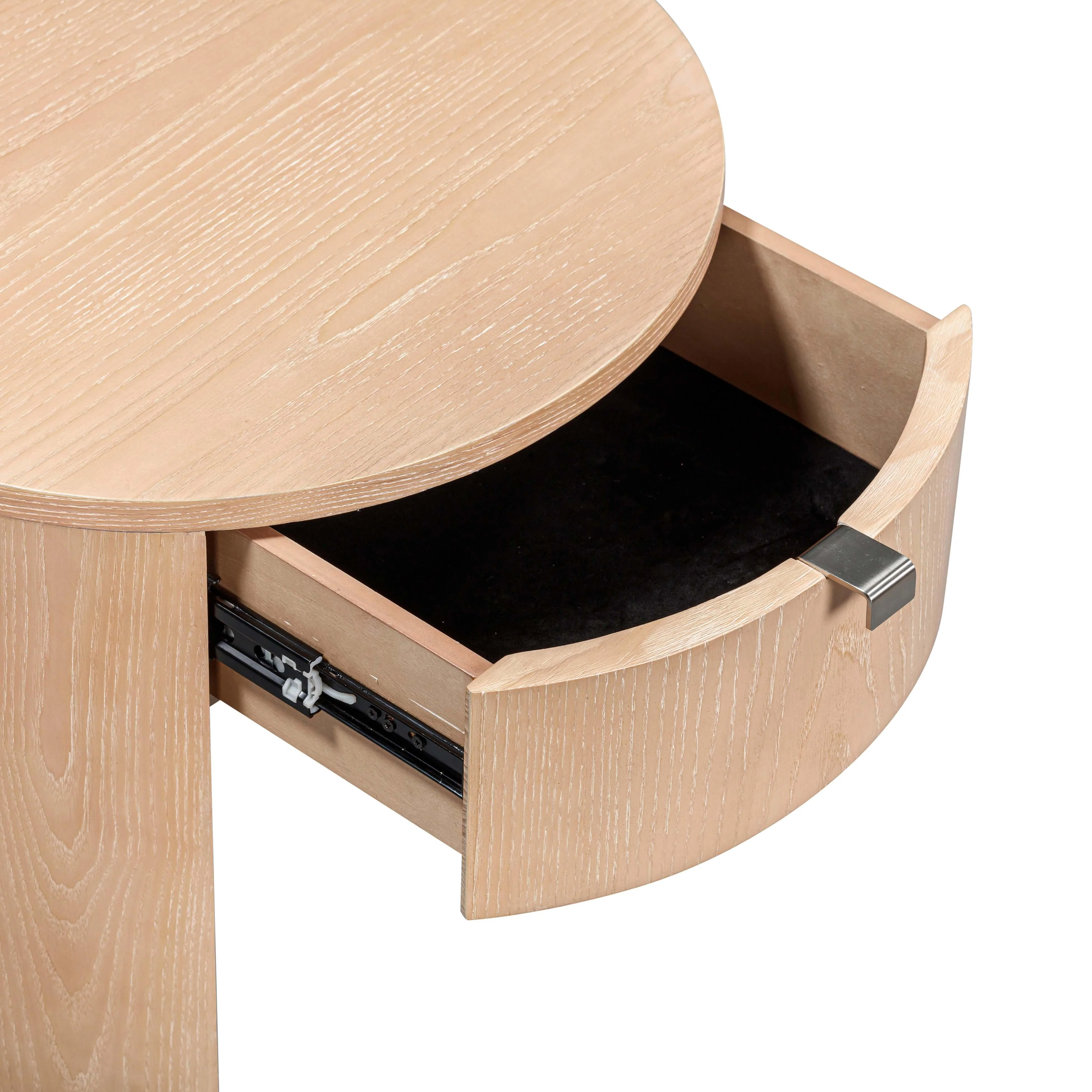 Marlow Wood Round Nightstand - Image 8