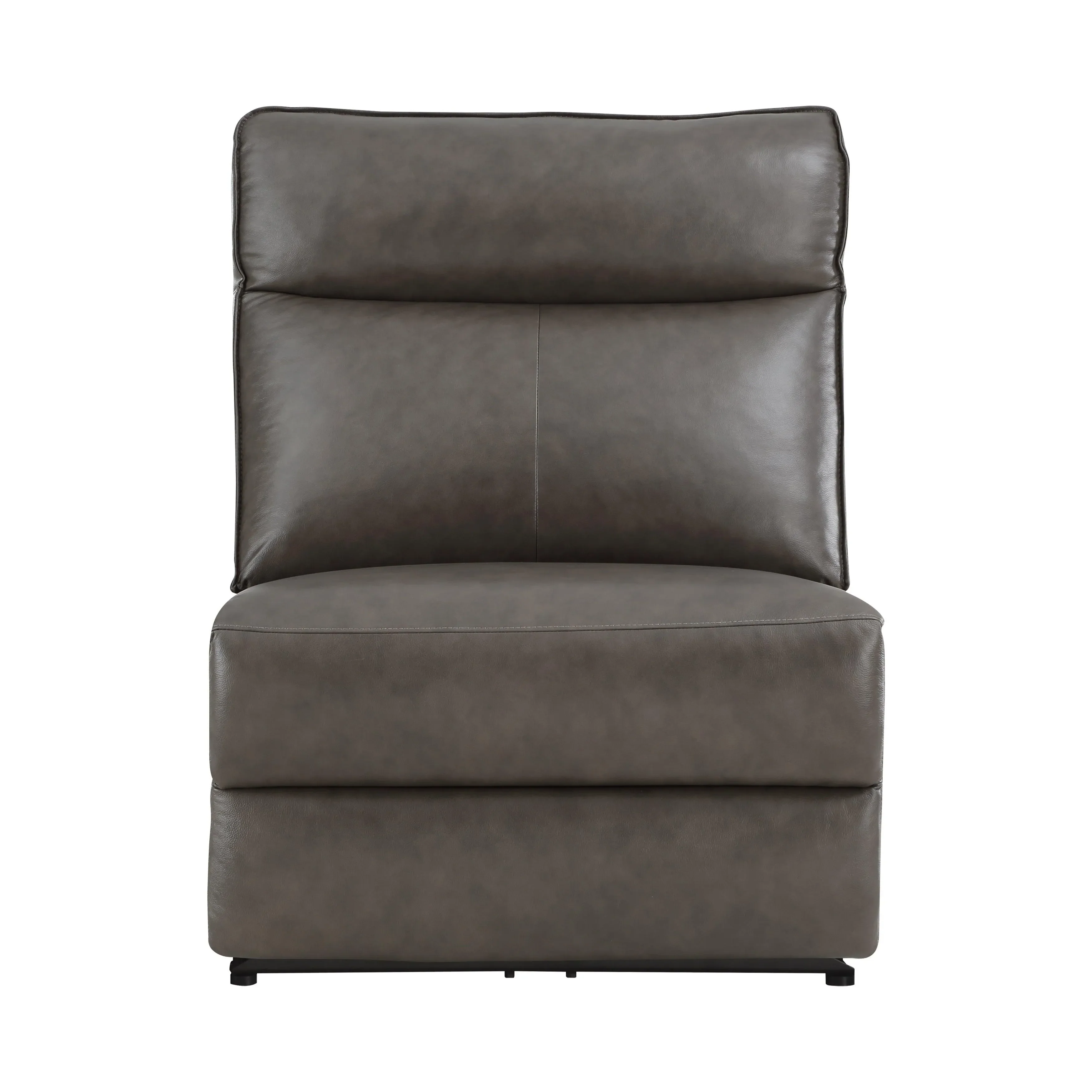 Maroni Dark Brown Leather 6-Piece Modular Power Reclining Sectional - Image 13