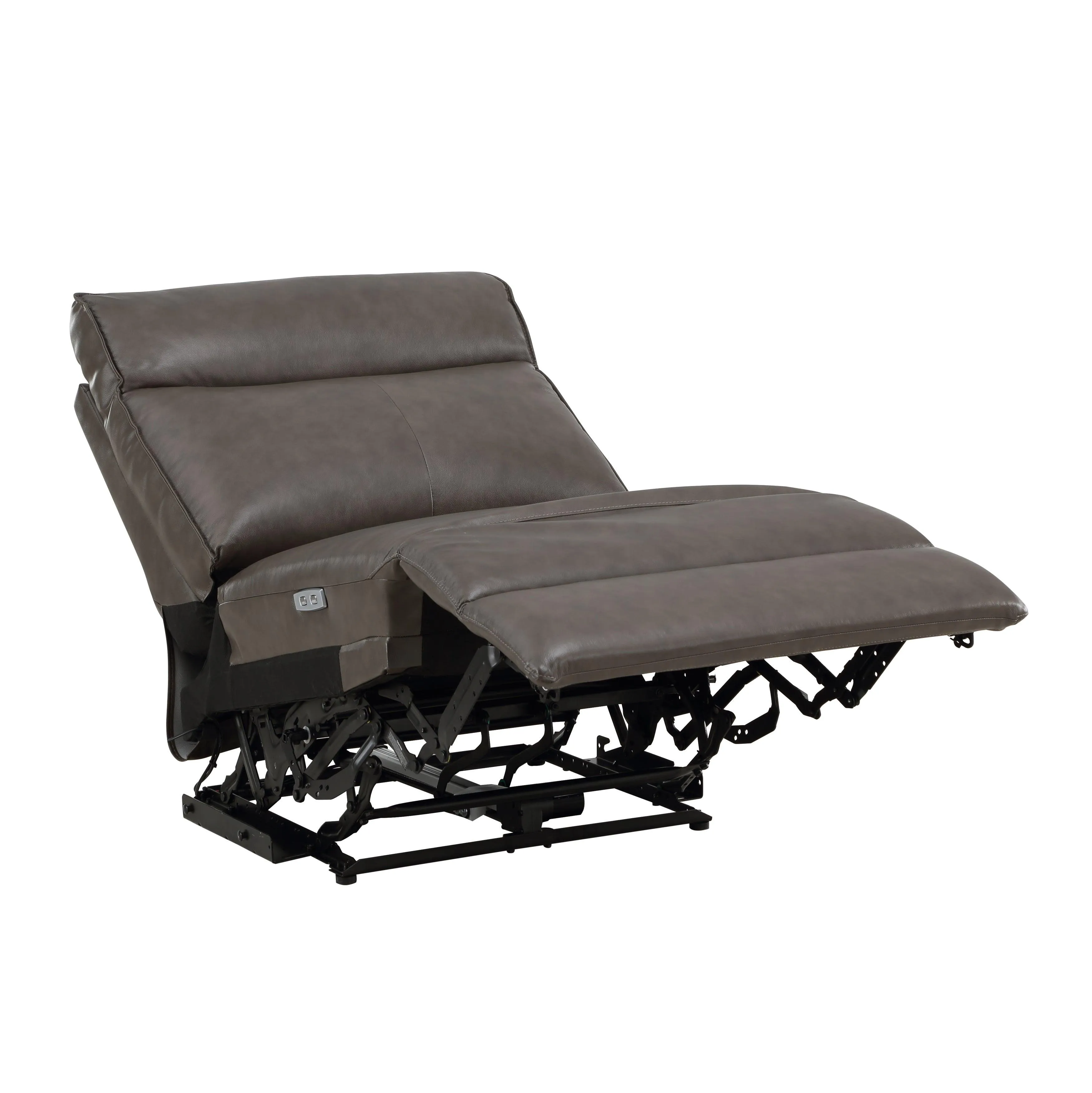 Maroni Dark Brown Leather 6-Piece Modular Power Reclining Sectional - Image 15