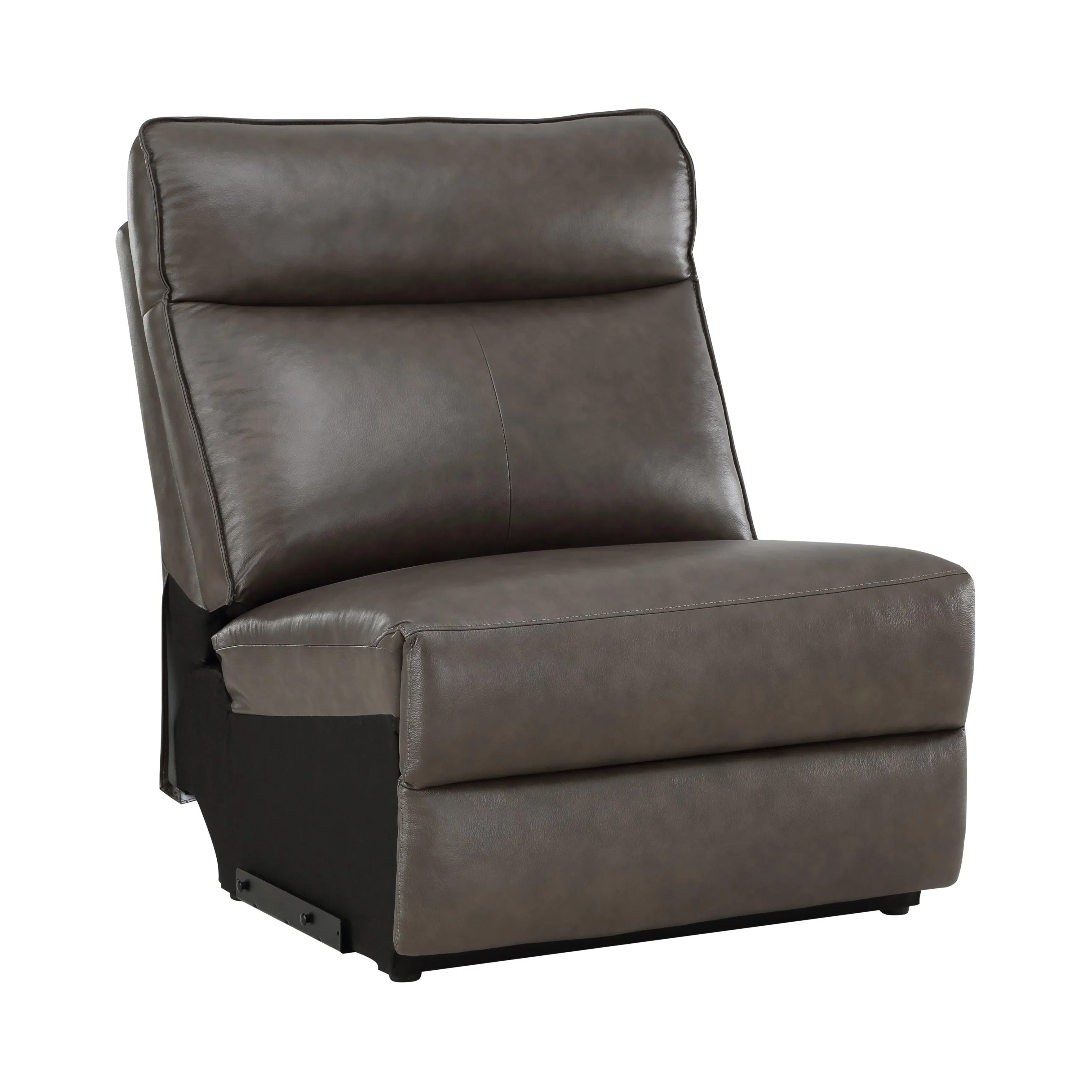 Maroni Dark Brown Leather 6-Piece Modular Power Reclining Sectional - Image 19