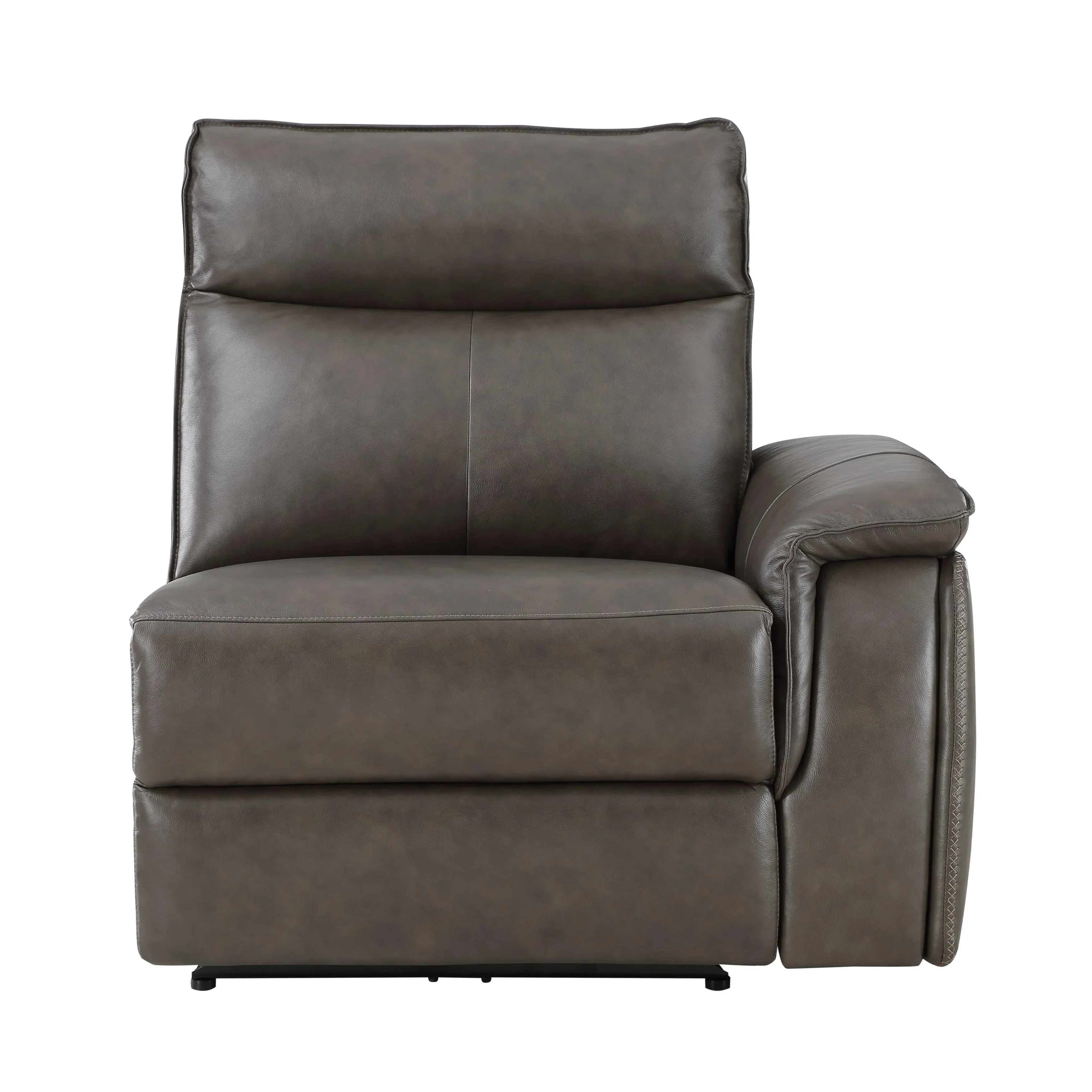 Maroni Dark Brown Leather 6-Piece Modular Power Reclining Sectional - Image 20