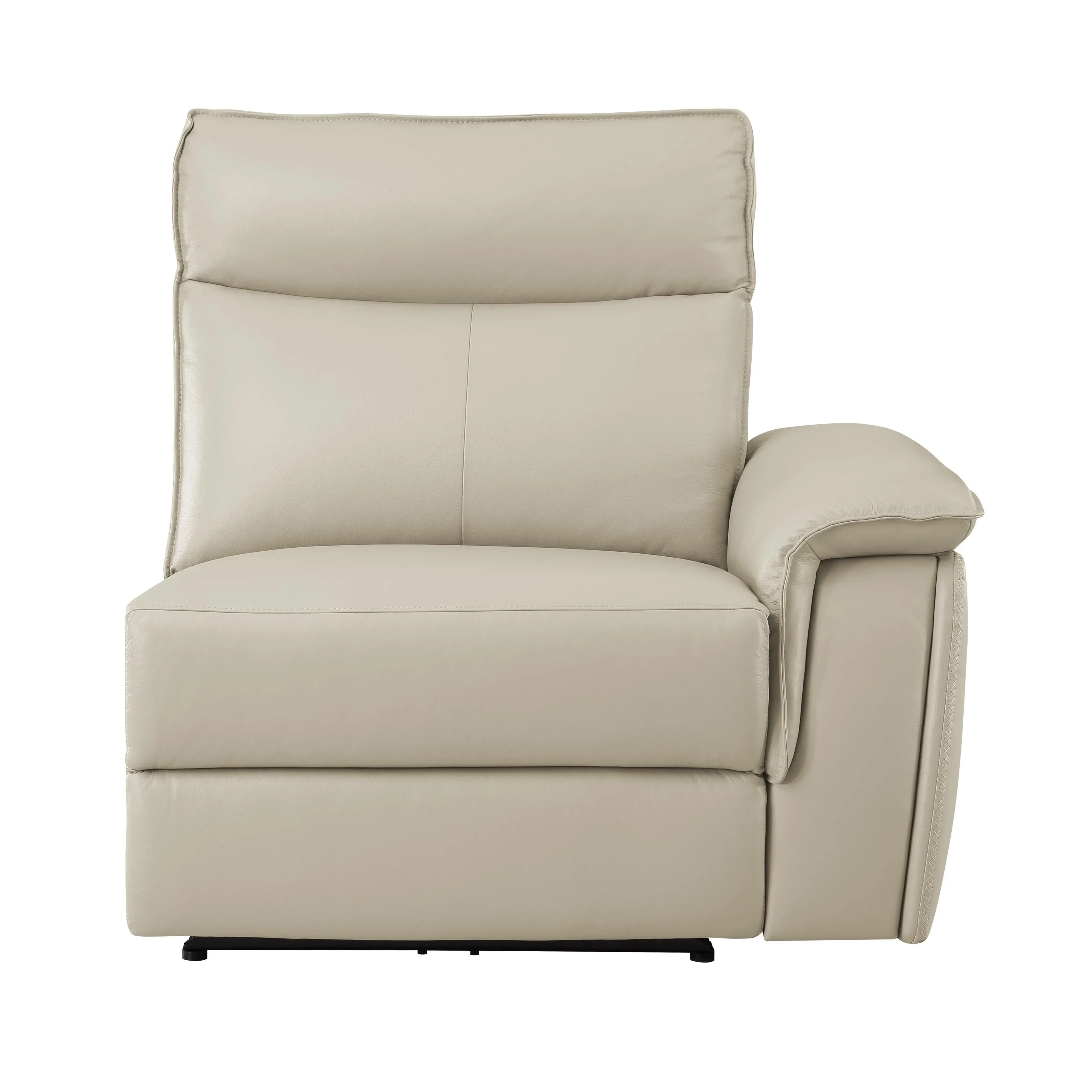 Maroni Taupe Leather 6-Piece Modular Power Reclining Sectional - Image 20