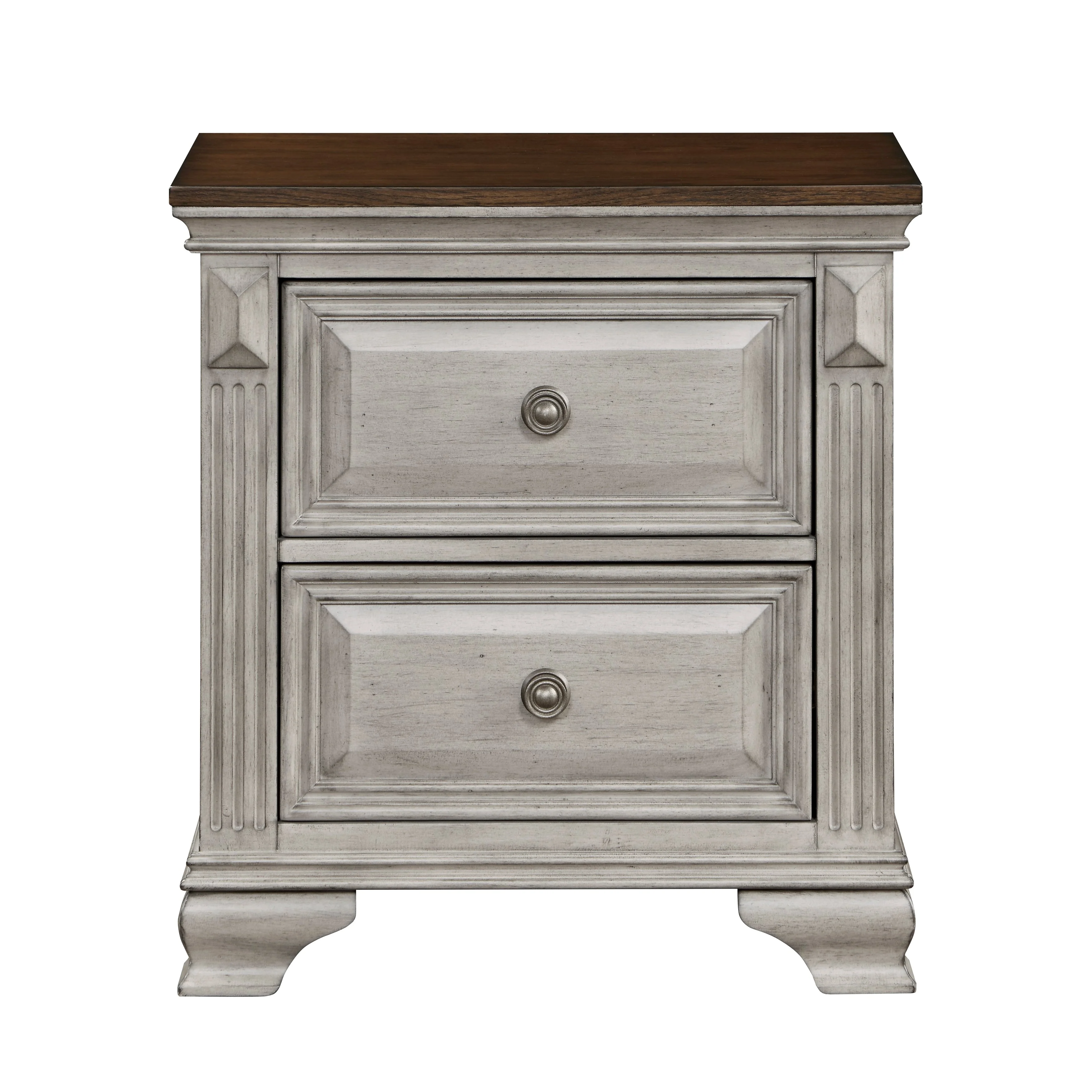 Marquette Gray/Brown Nightstand - Image 7