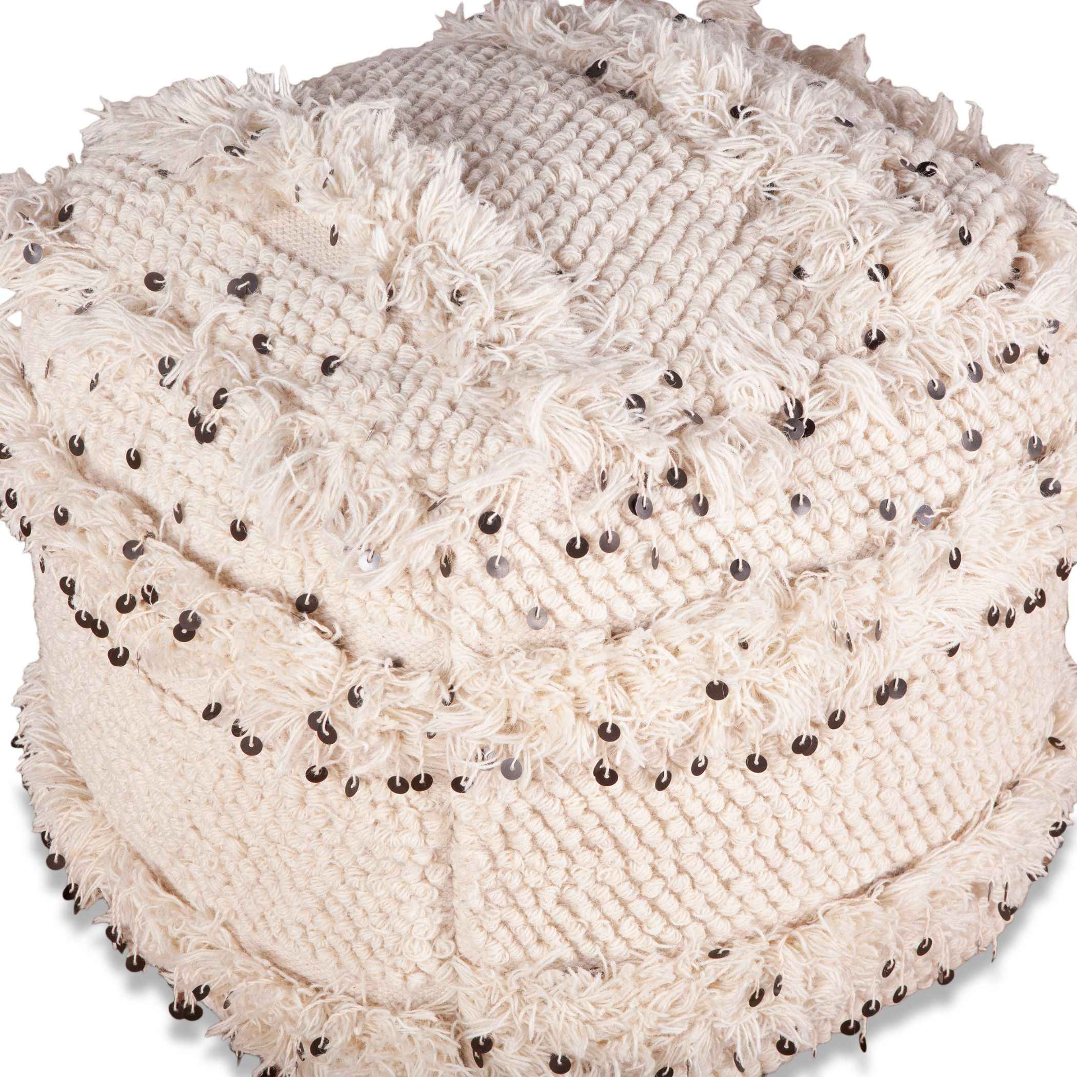 Marrakech 18" Accent Ottoman in Moroccan Sequined - Image 5