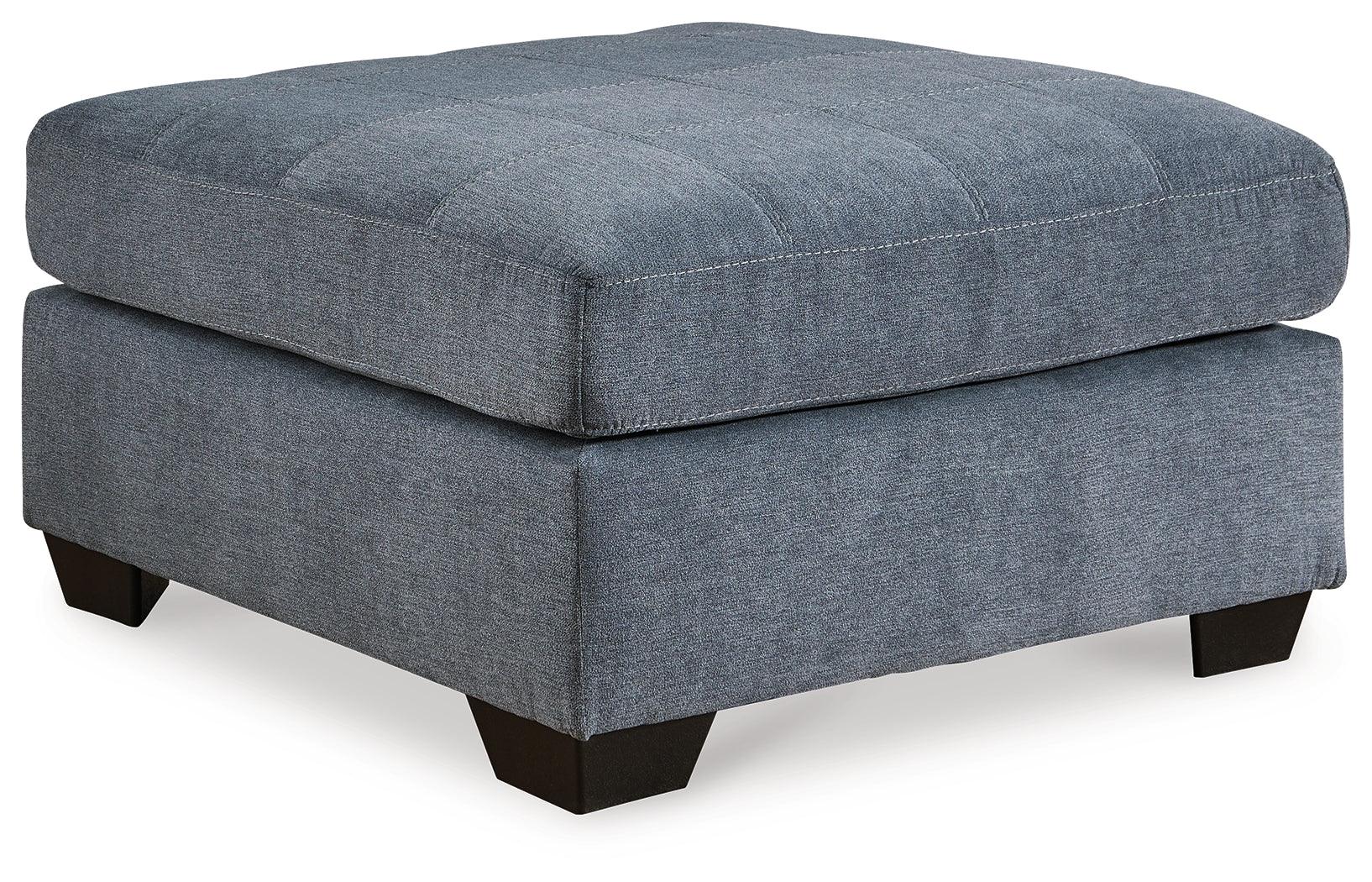 Marrelton Denim Oversized Accent Ottoman - Image 2