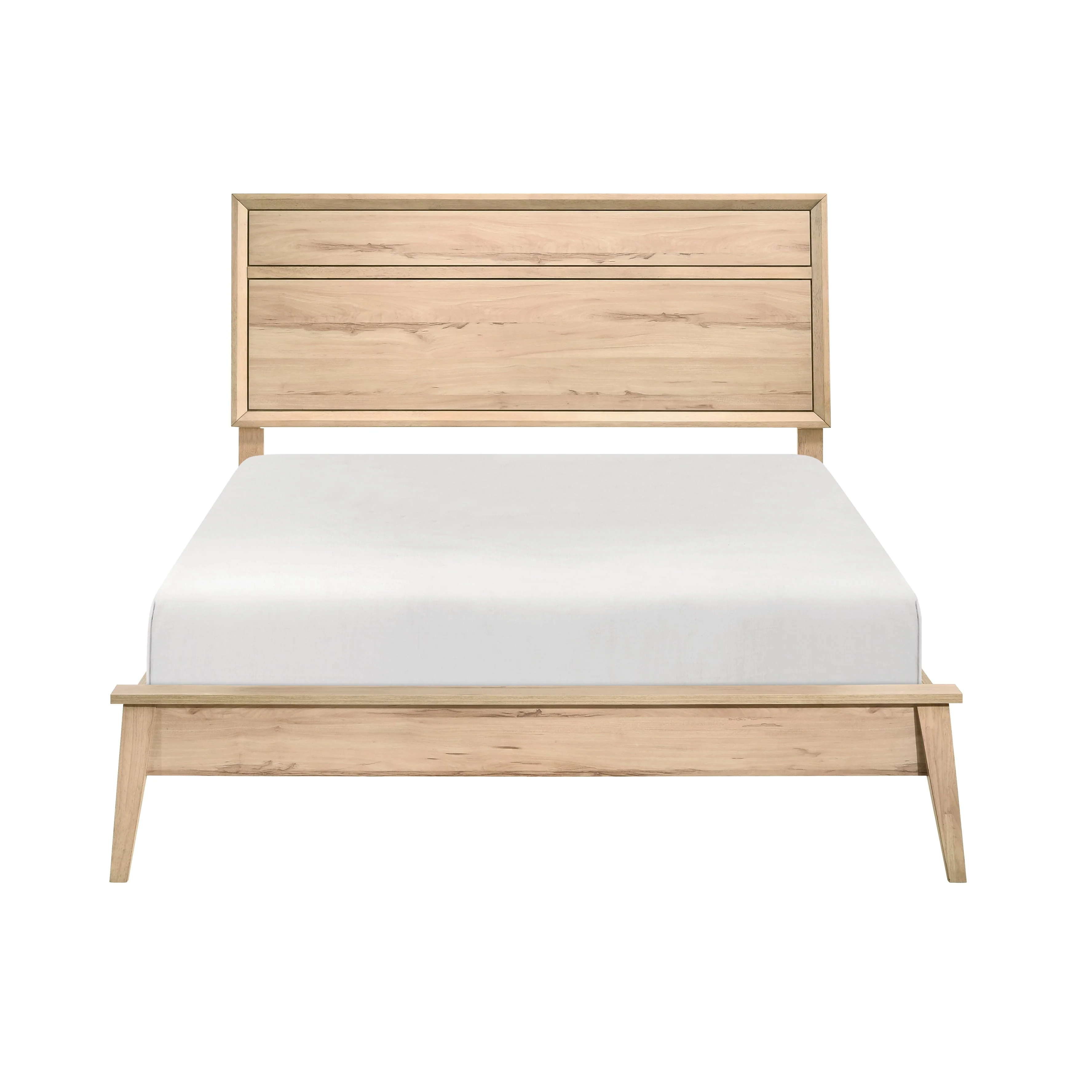 Marrin Natural Oak King Panel Bed - Image 5