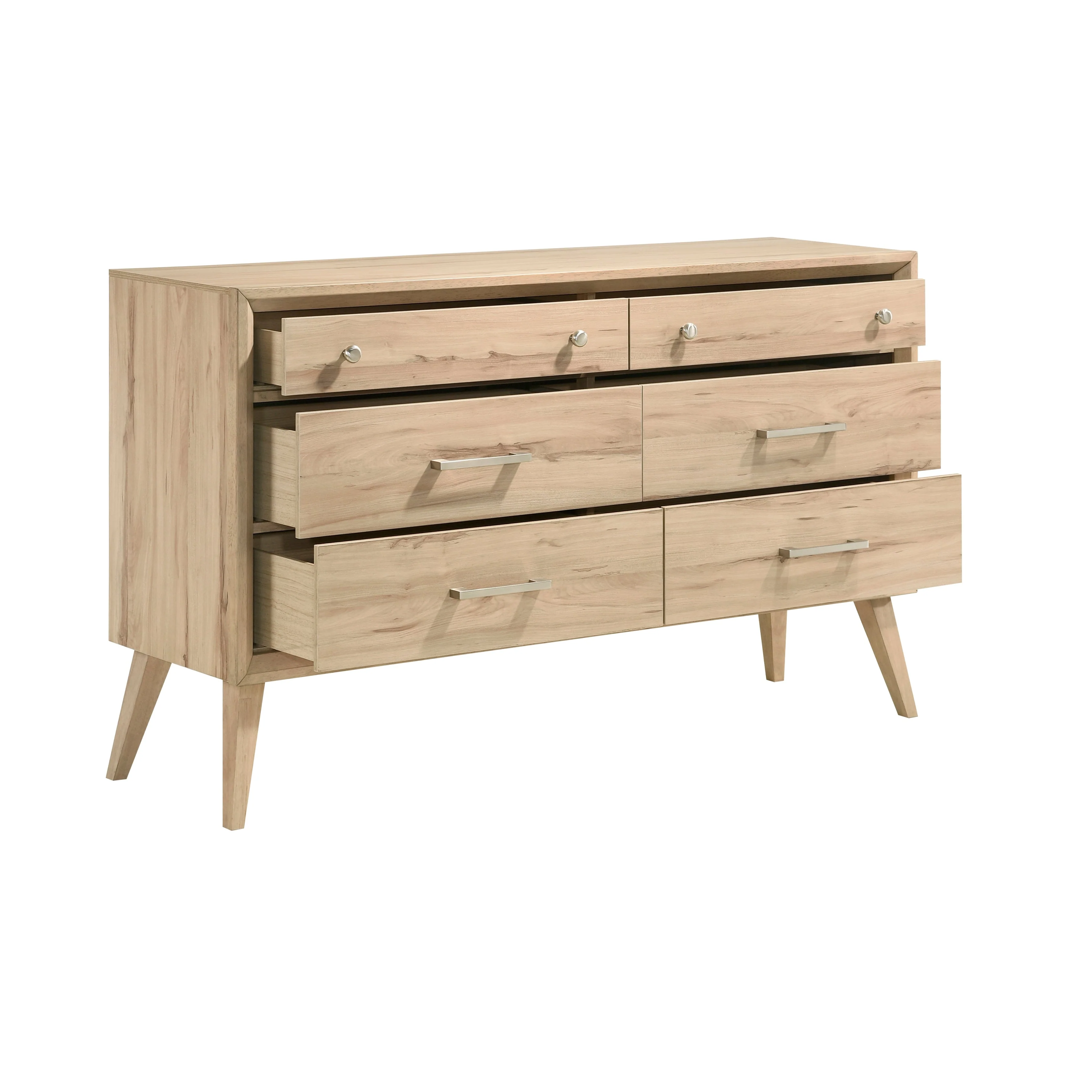 Marrin Natural Oak Panel Bedroom Set - Image 7