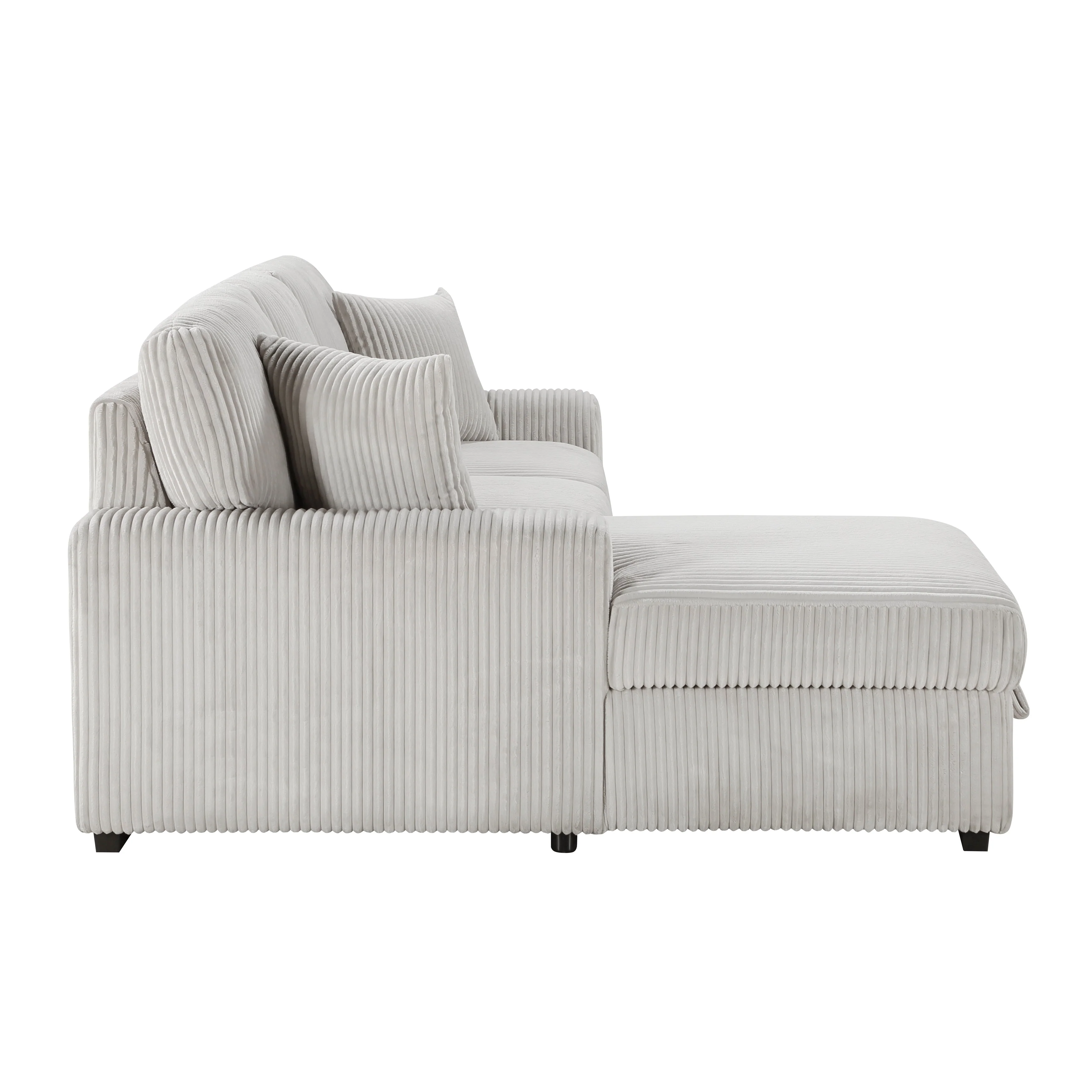 Marsh Gray 2-Piece Sectional with Left Chaise - Image 4