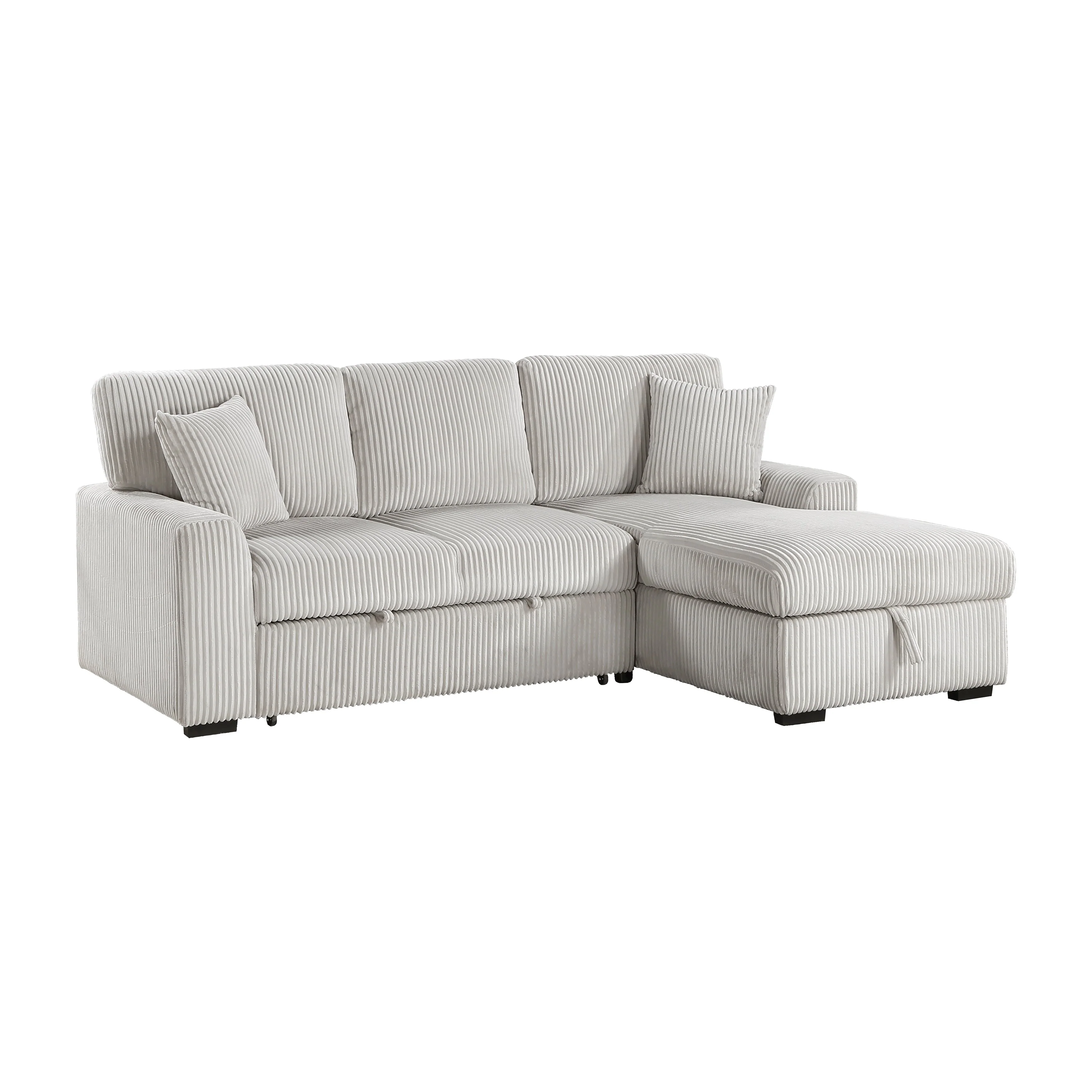 Marsh Gray 2-Piece Sectional with Right Chaise - Image 3