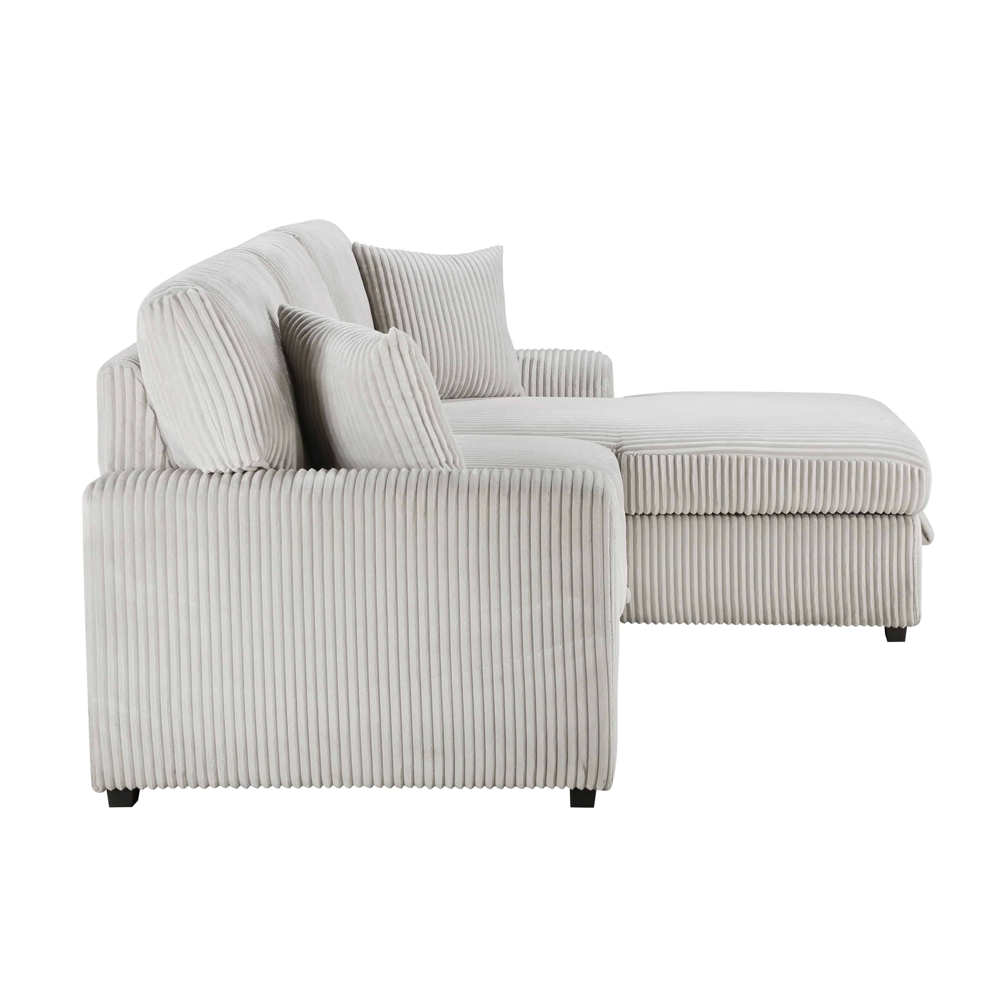 Marsh Gray 2-Piece Sectional with Right Chaise - Image 4