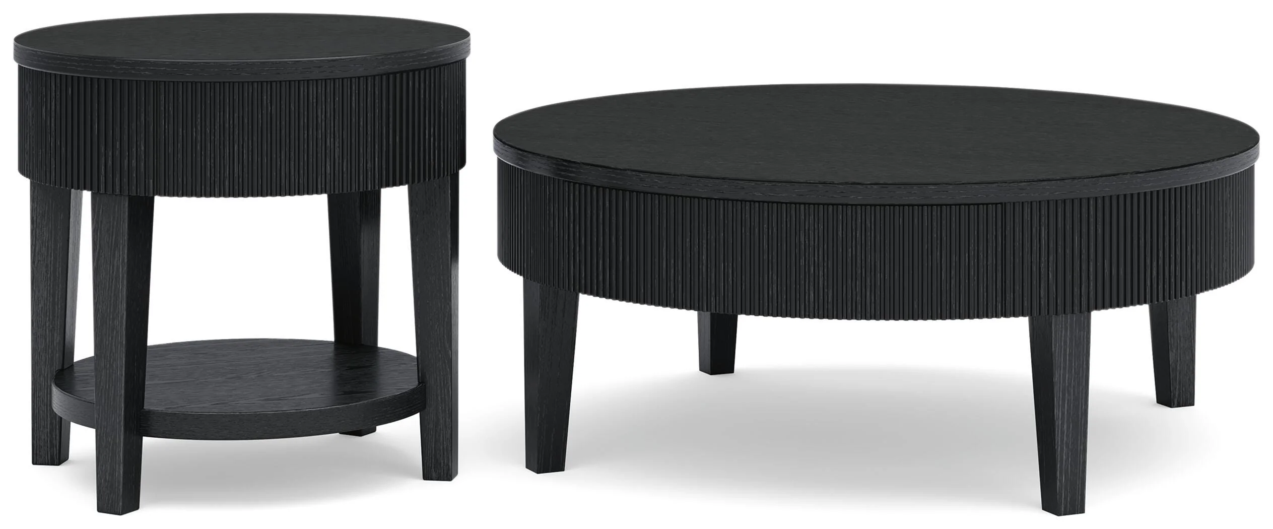 Marstream Black Coffee Table and End Table