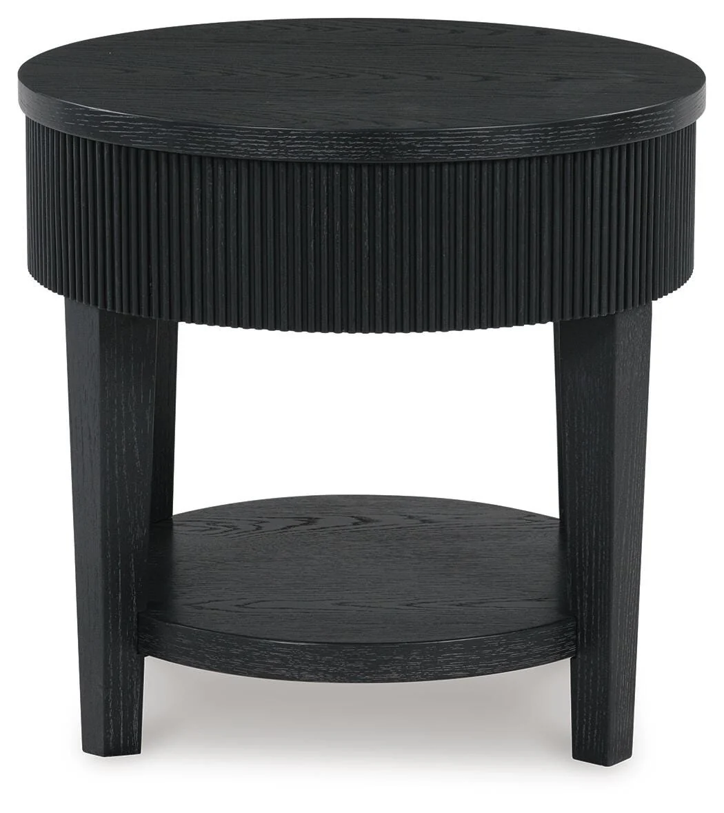 Marstream Black Coffee Table and End Table - Image 2