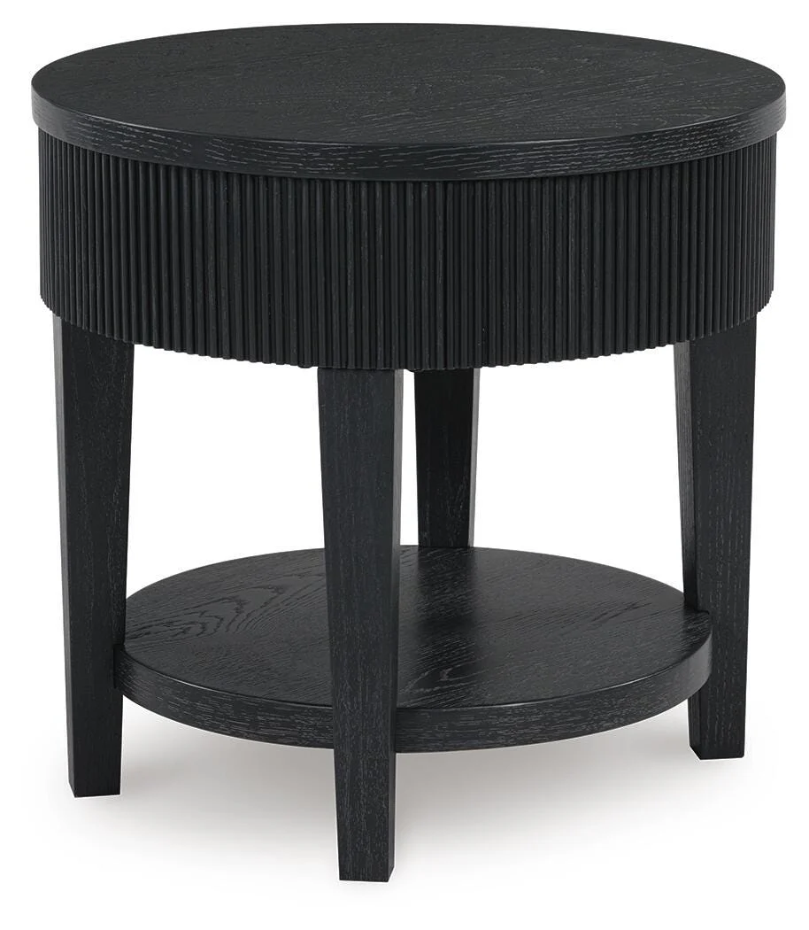 Marstream Black Coffee Table and End Table - Image 3