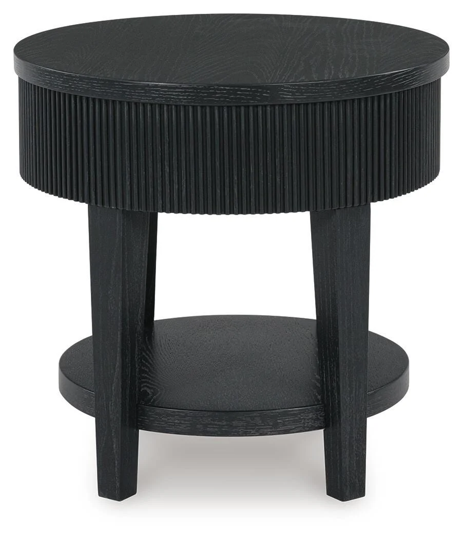 Marstream Black Coffee Table and End Table - Image 5