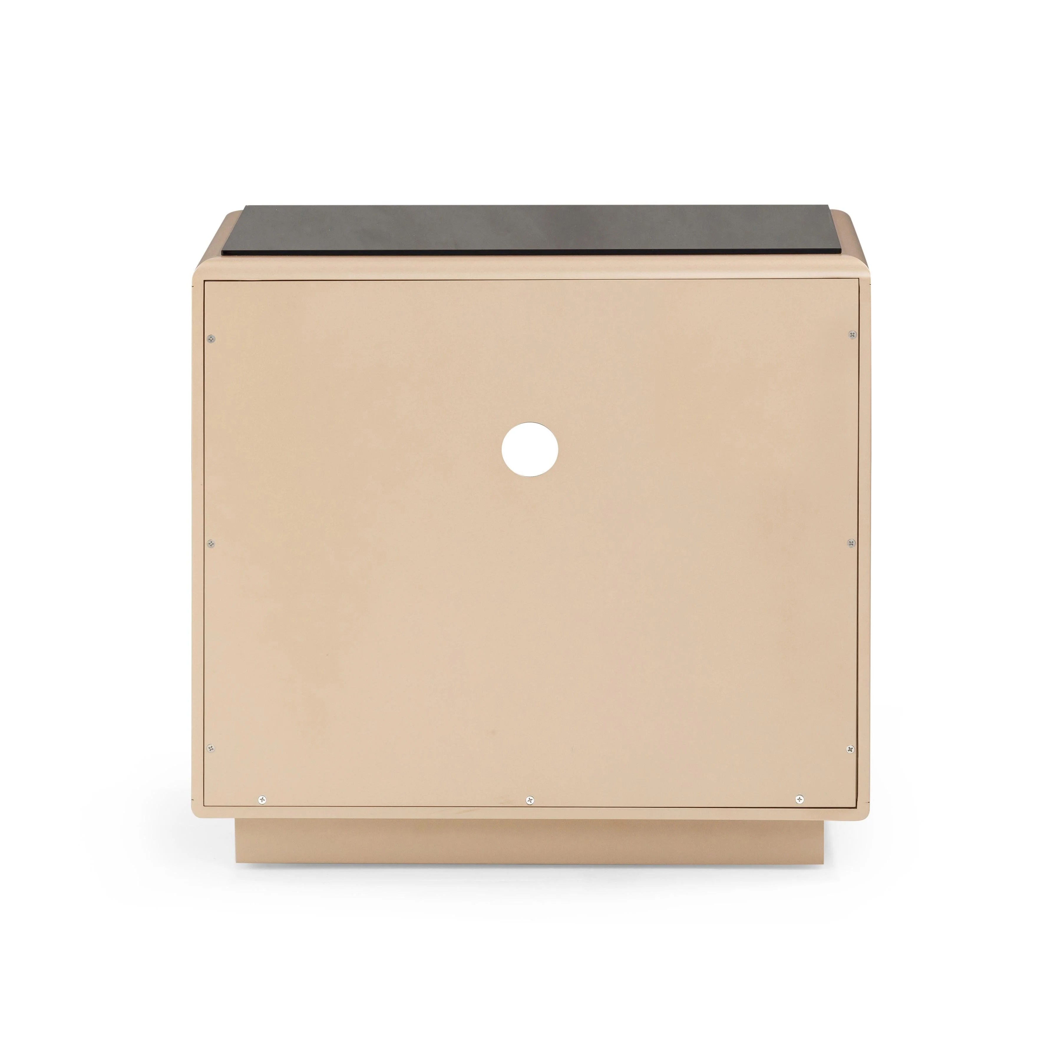 Martha Taupe Mirrored Nightstand - Image 5
