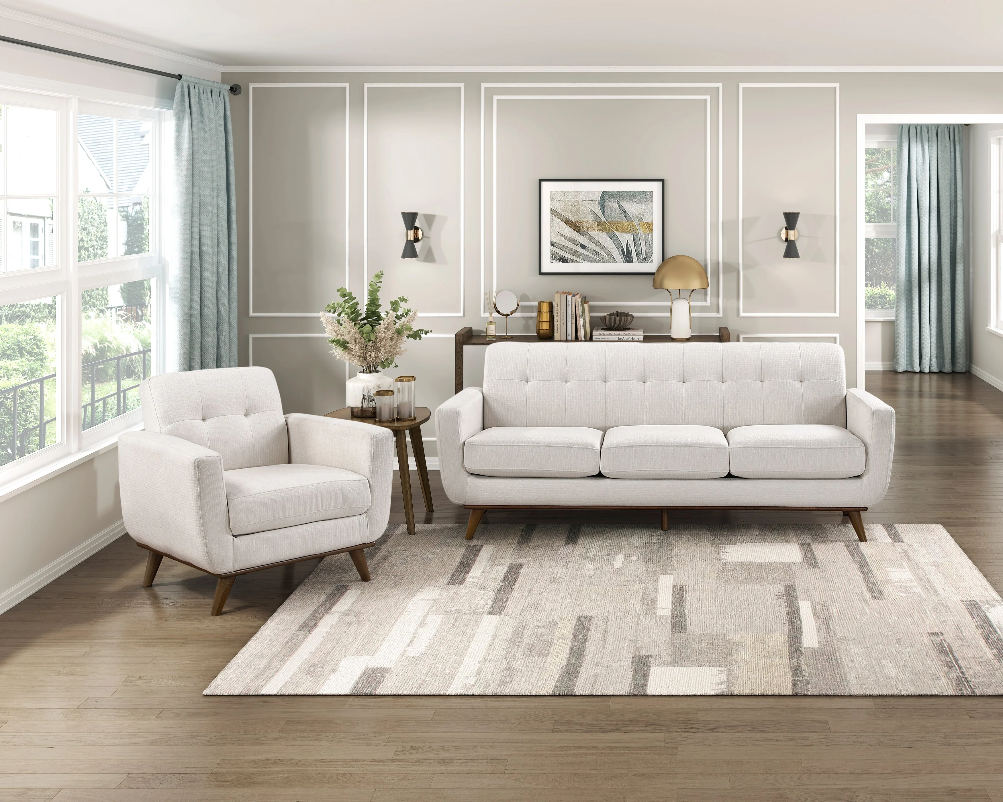 Martina Beige Accent Chair - Image 6