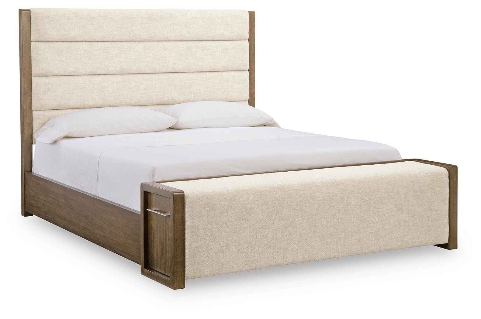 Marxmore Brown King Upholstered Storage Bed - Image 2