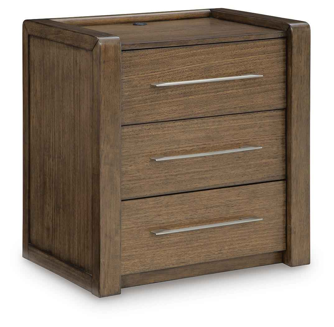 Marxmore Brown Three Drawer Nightstand