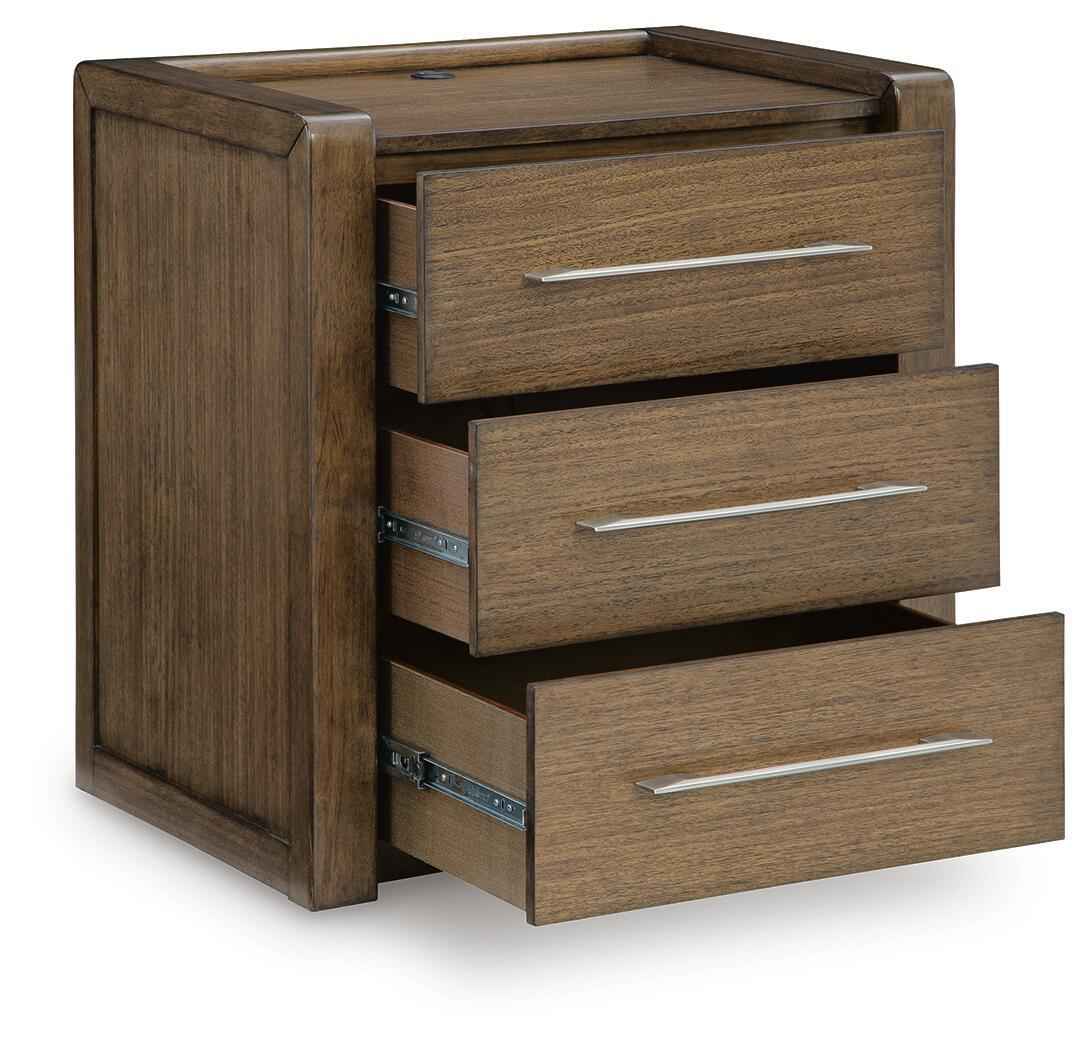 Marxmore Brown Three Drawer Nightstand - Image 8